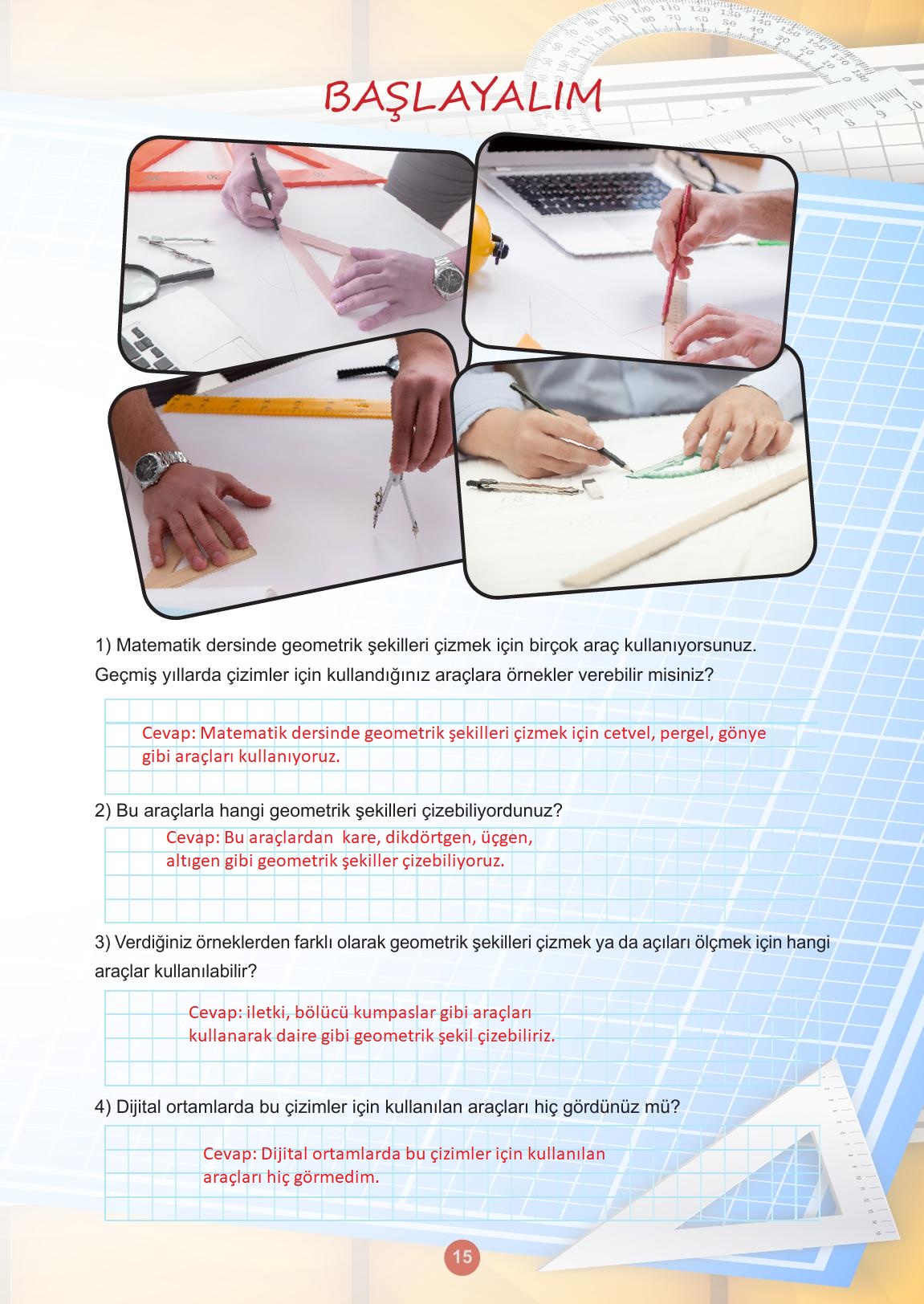 5. Sınıf Meb Yayınları Matematik Ders Kitabı Sayfa 15 Cevapları