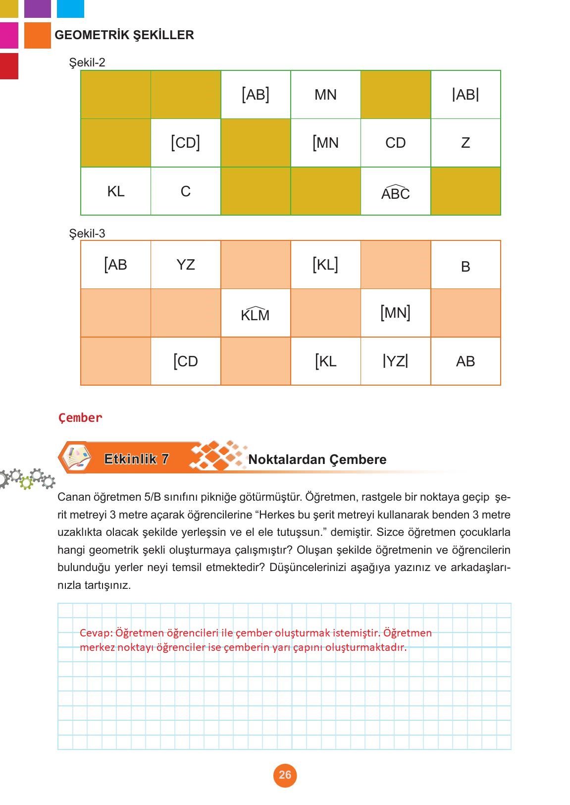5. Sınıf Meb Yayınları Matematik Ders Kitabı Sayfa 26 Cevapları