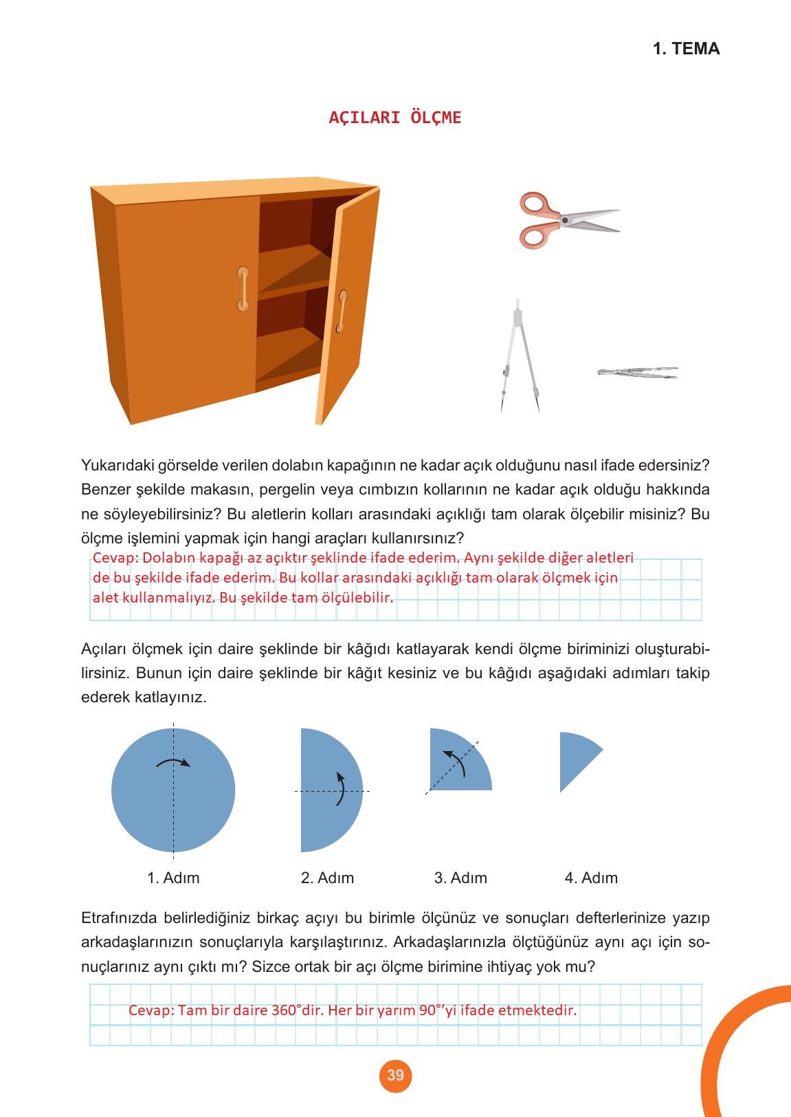 5. Sınıf Meb Yayınları Matematik Ders Kitabı Sayfa 39 Cevapları 5. Sınıf Meb Yayınları Matematik Ders Kitabı Sayfa 39 Cevapları