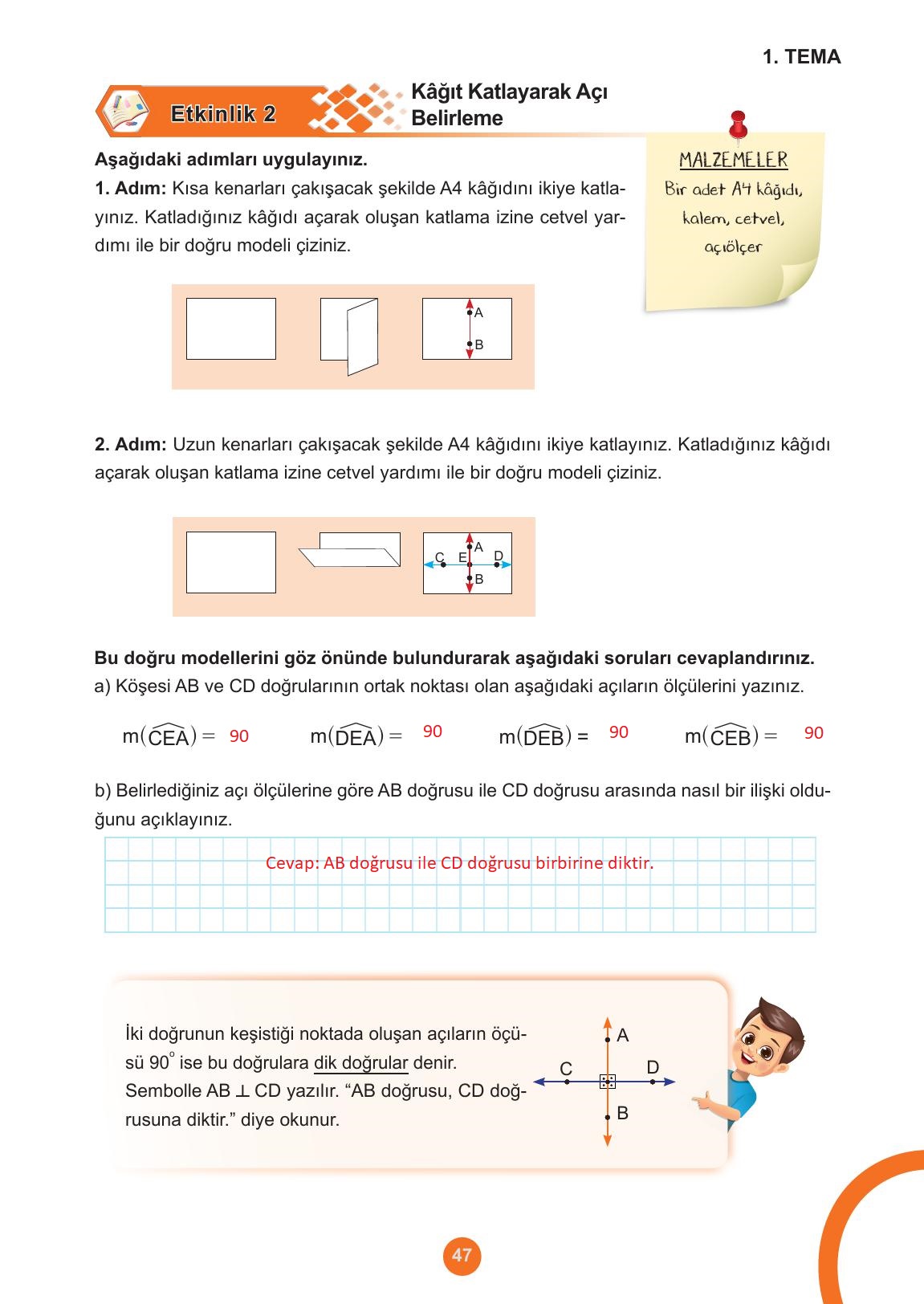 5. Sınıf Meb Yayınları Matematik Ders Kitabı Sayfa 47 Cevapları