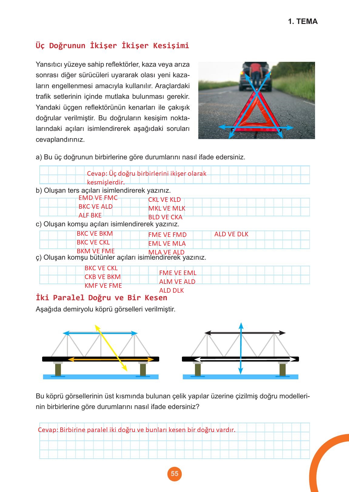 5. Sınıf Meb Yayınları Matematik Ders Kitabı Sayfa 55 Cevapları