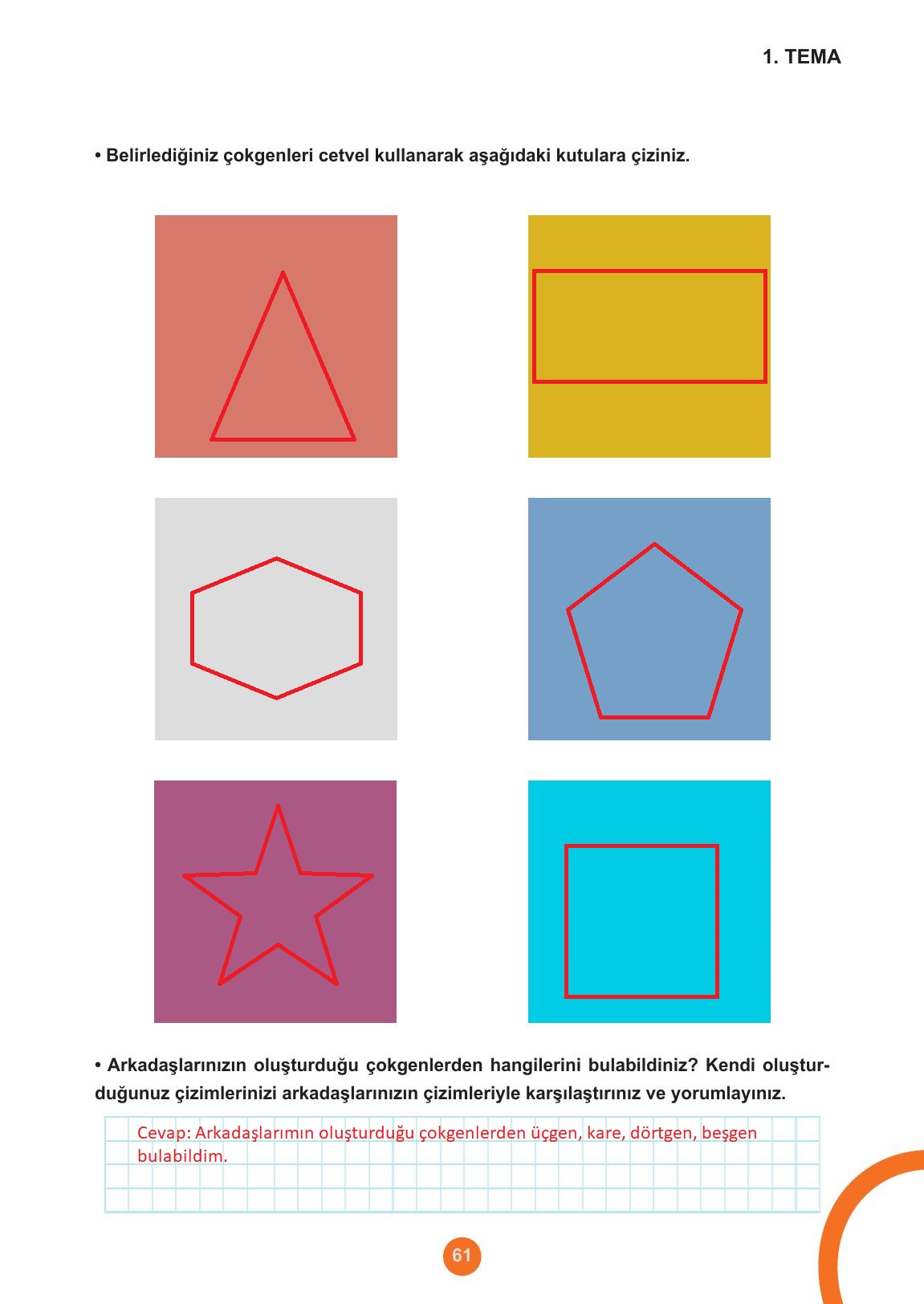 5. Sınıf Meb Yayınları Matematik Ders Kitabı Sayfa 61 Cevapları