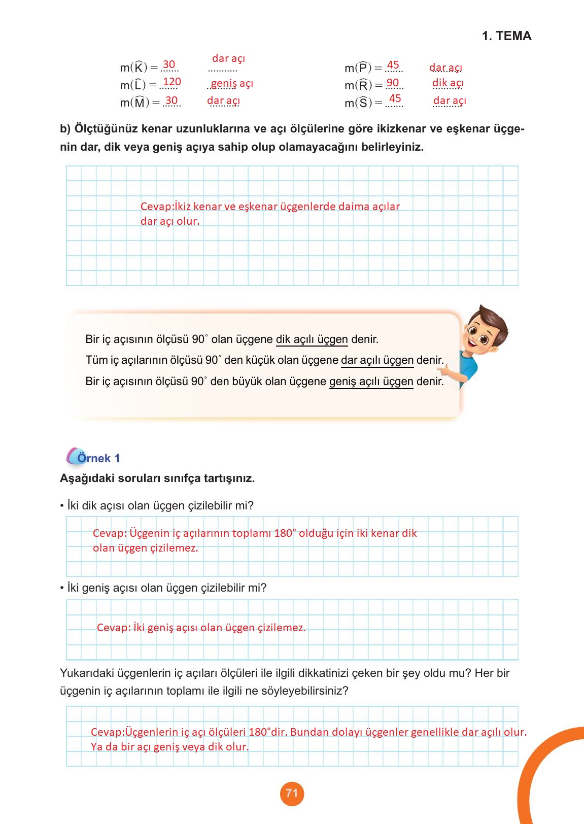 5. Sınıf Meb Yayınları Matematik Ders Kitabı Sayfa 71 Cevapları