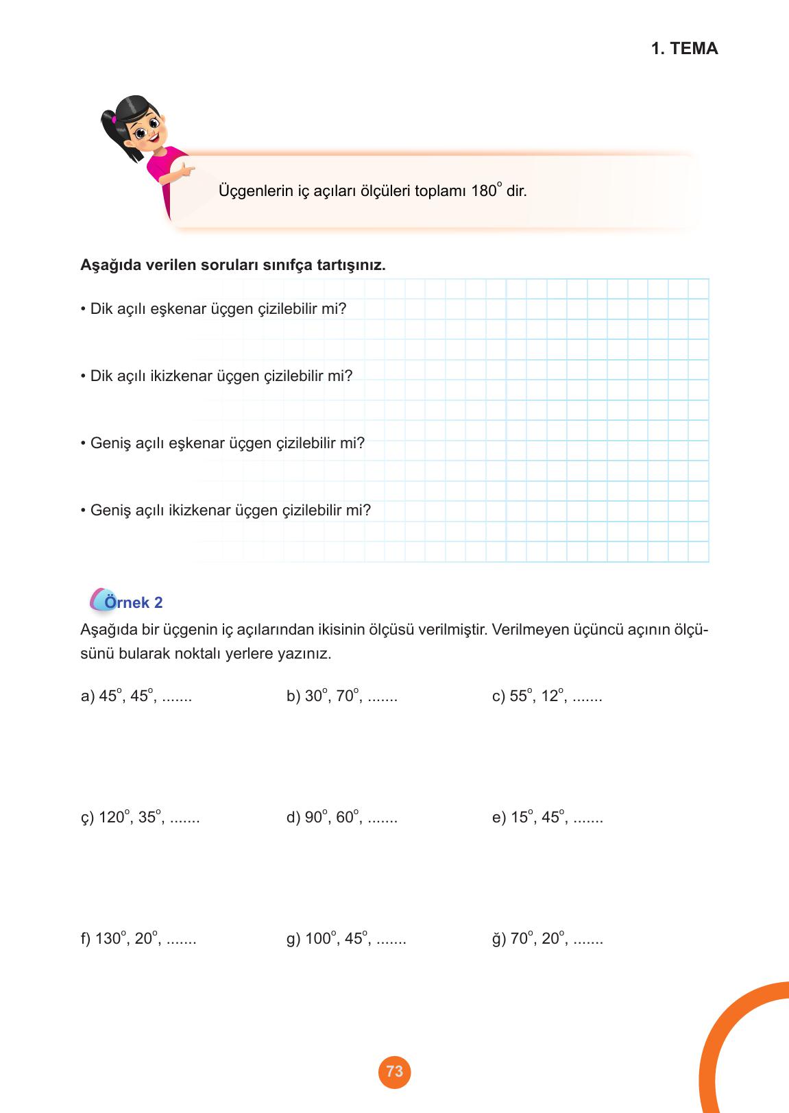 5. Sınıf Meb Yayınları Matematik Ders Kitabı Sayfa 73 Cevapları