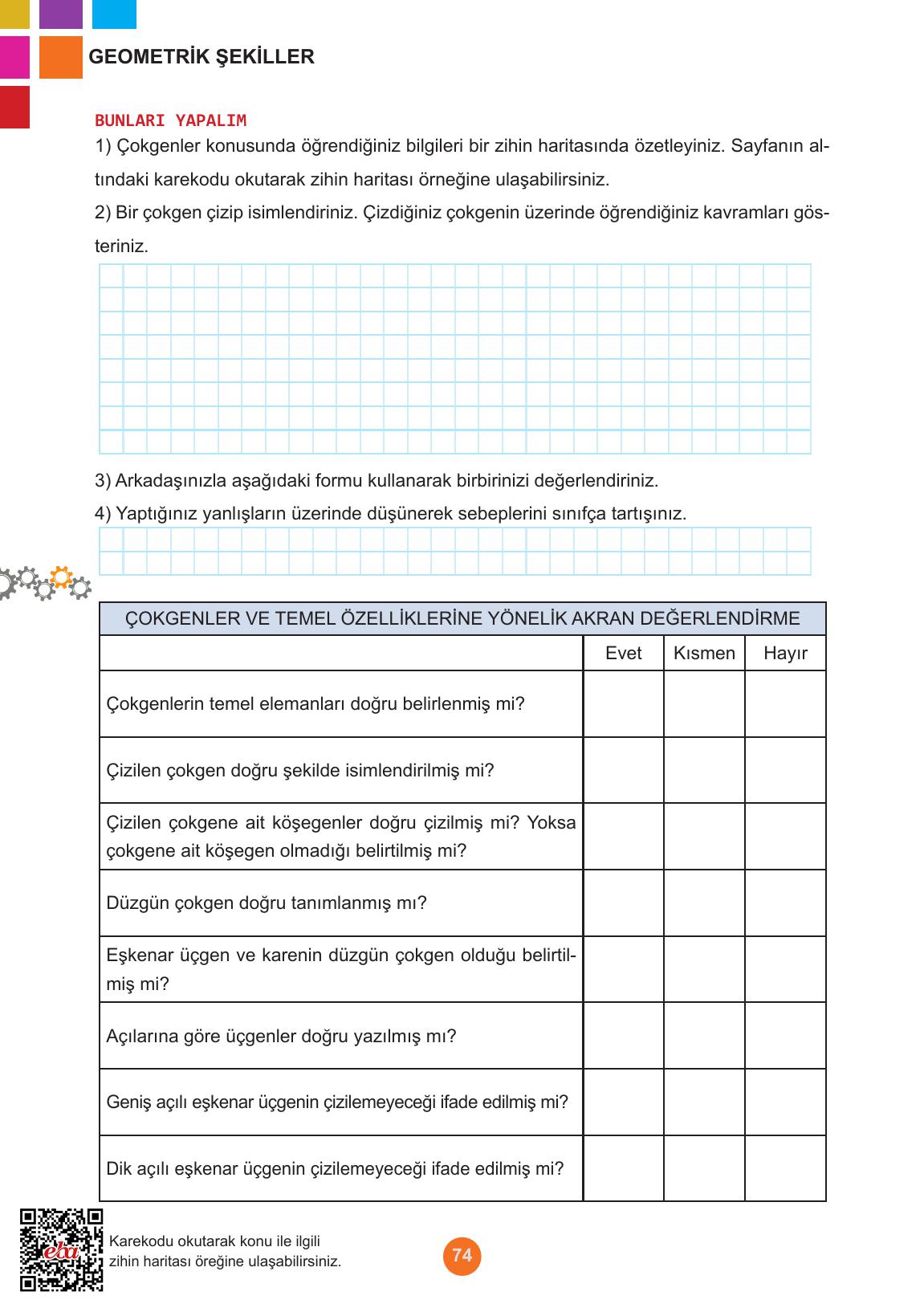 5. Sınıf Meb Yayınları Matematik Ders Kitabı Sayfa 74 Cevapları