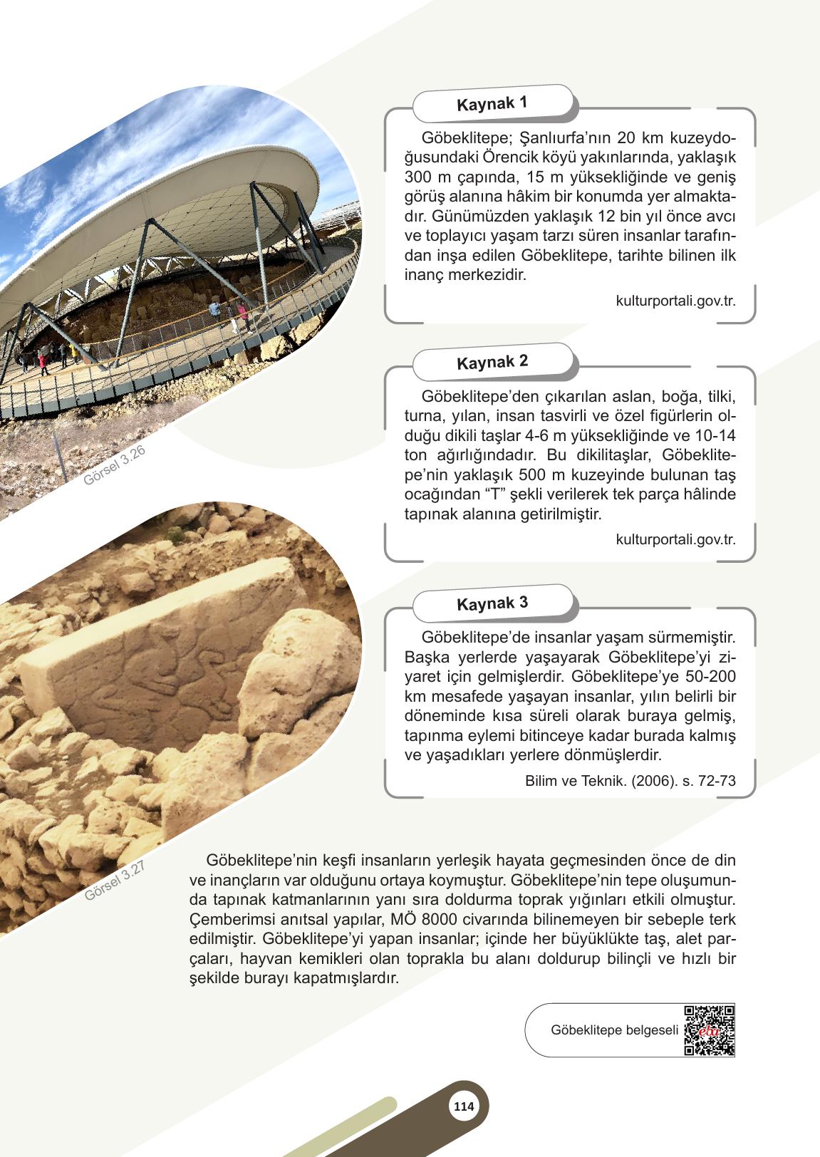 5. Sınıf Meb Yayınları Sosyal Bilgiler Ders Kitabı Sayfa 114 Cevapları