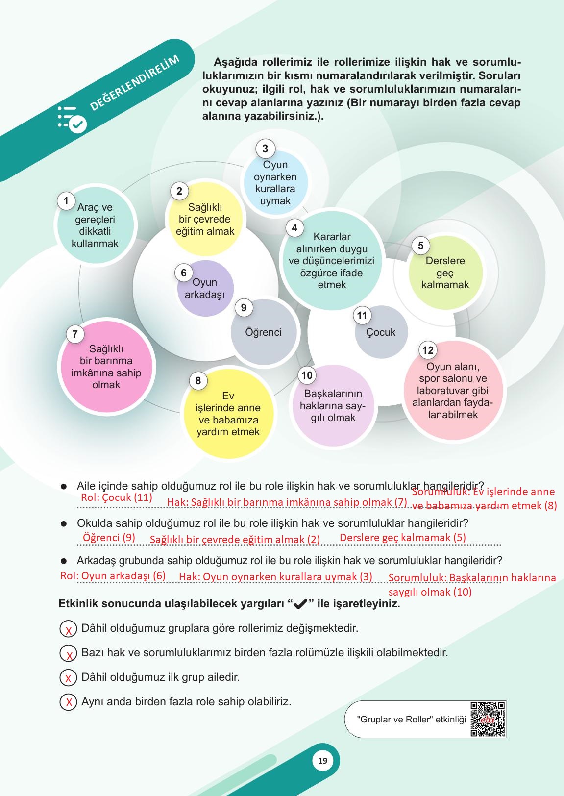 5. Sınıf Meb Yayınları Sosyal Bilgiler Ders Kitabı Sayfa 19 Cevapları