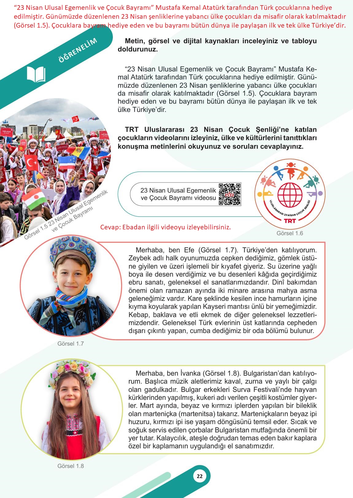 5. Sınıf Meb Yayınları Sosyal Bilgiler Ders Kitabı Sayfa 22 Cevapları 5. Sınıf Meb Yayınları Sosyal Bilgiler Ders Kitabı Sayfa 22 Cevapları