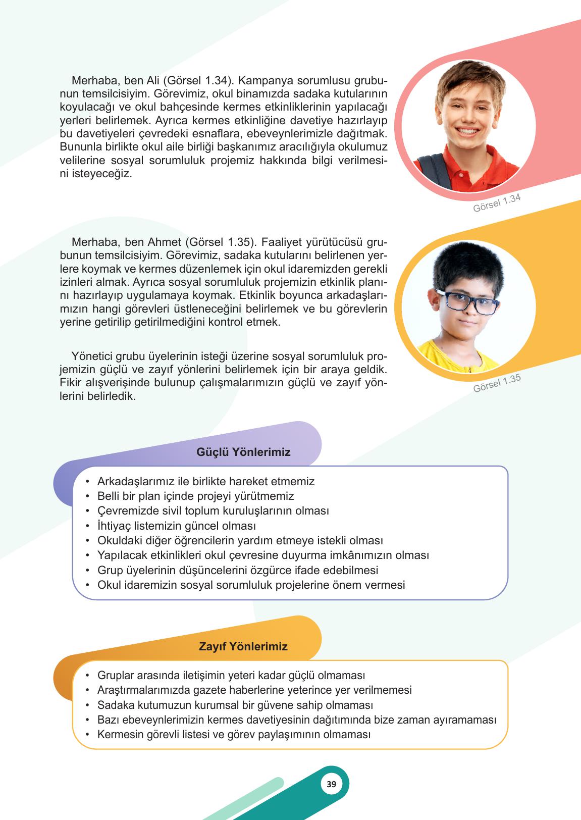 5. Sınıf Meb Yayınları Sosyal Bilgiler Ders Kitabı Sayfa 39 Cevapları