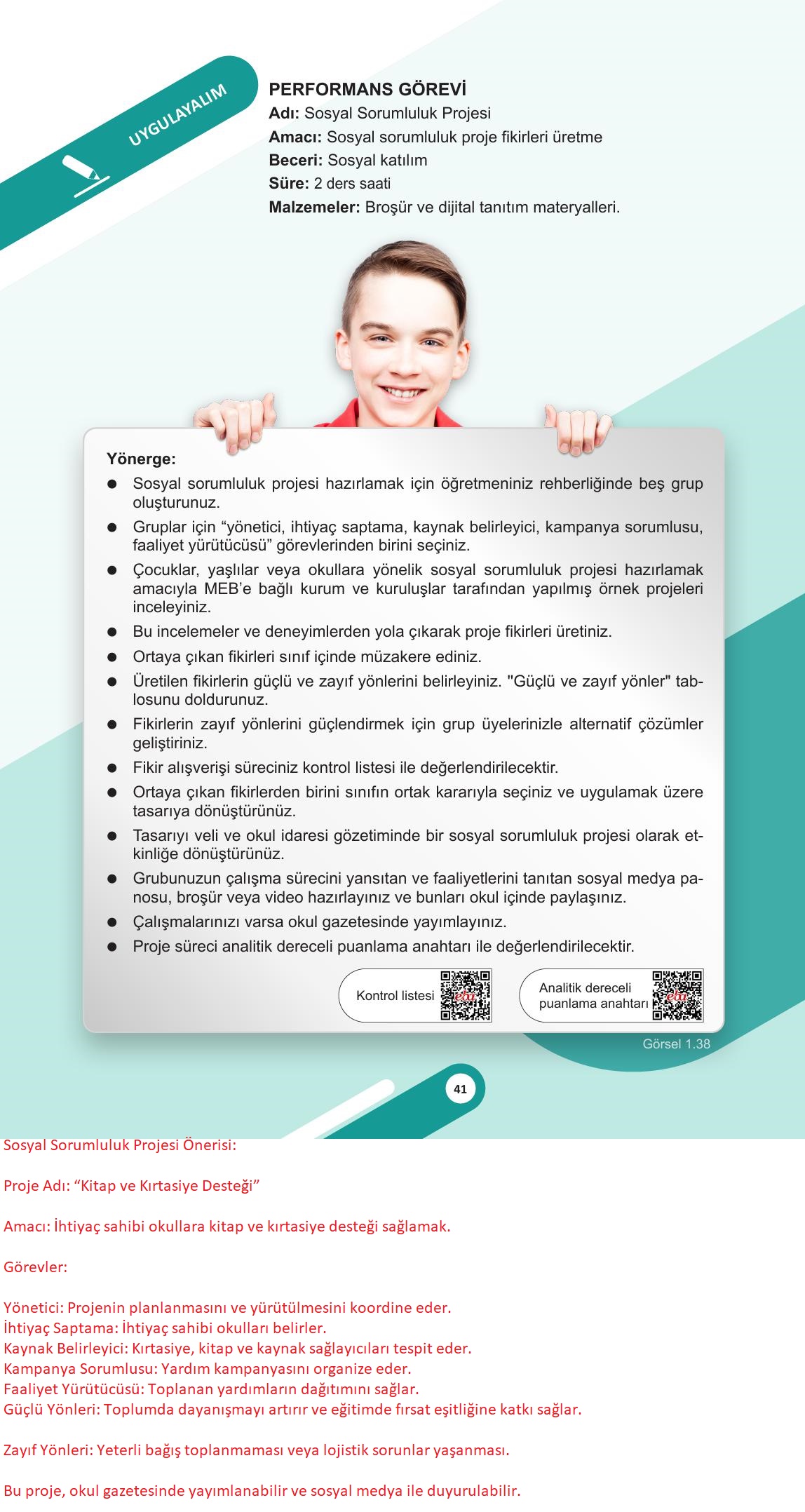 5. Sınıf Meb Yayınları Sosyal Bilgiler Ders Kitabı Sayfa 41 Cevapları