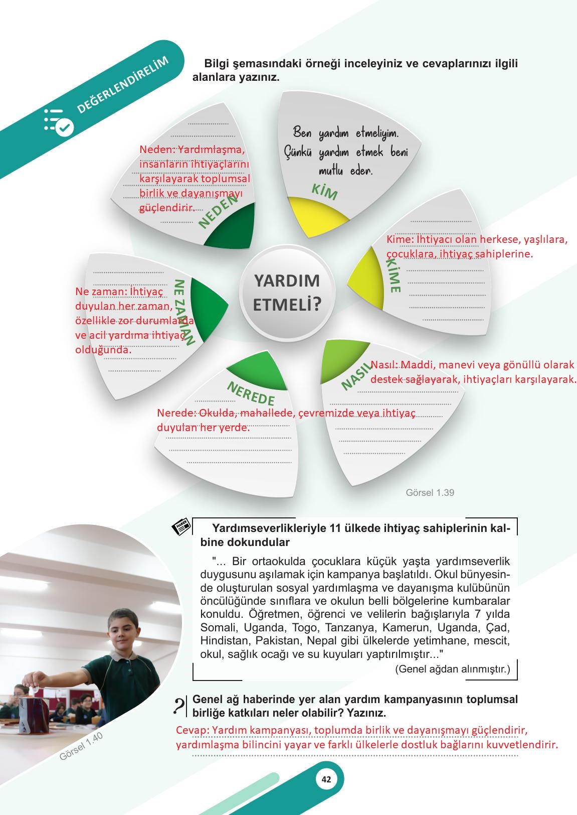 5. Sınıf Meb Yayınları Sosyal Bilgiler Ders Kitabı Sayfa 42 Cevapları