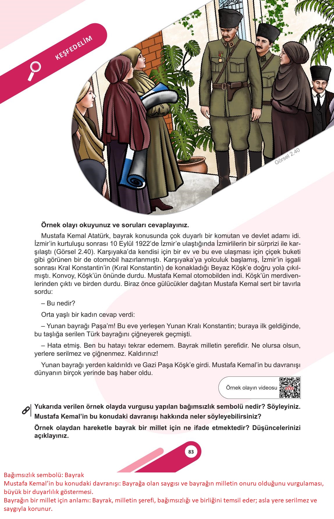 5. Sınıf Meb Yayınları Sosyal Bilgiler Ders Kitabı Sayfa 83 Cevapları