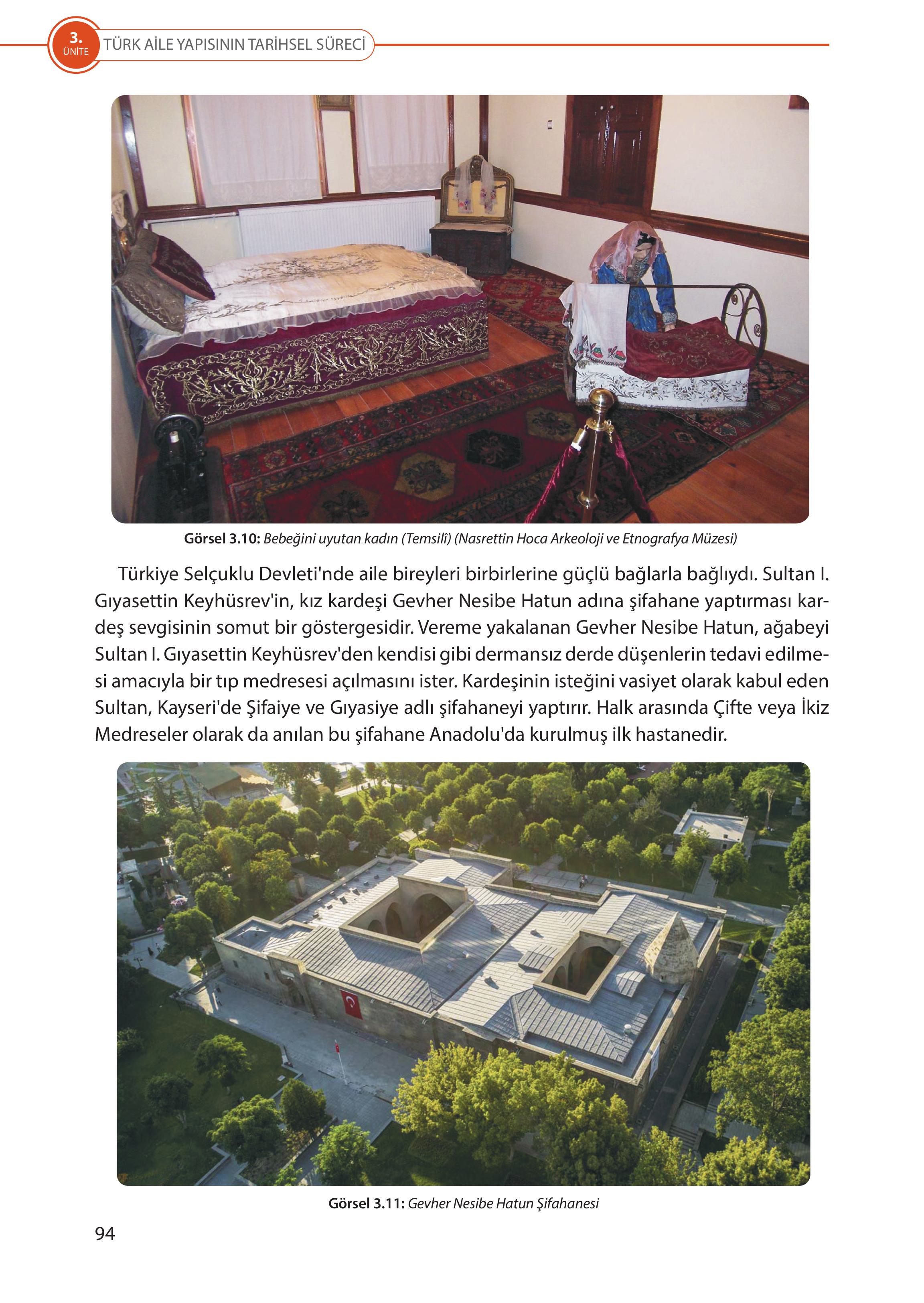 5. Sınıf Meb Yayınları Türk Sosyal Hayatında Aile Ders Kitabı Sayfa 94 Cevapları