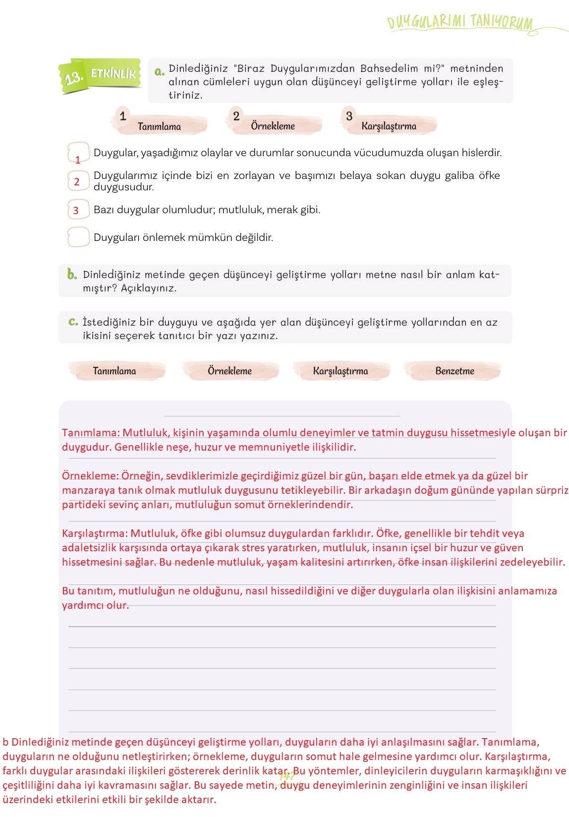 5. Sınıf Meb Yayınları Türkçe Ders Kitabı Sayfa 147 Cevapları