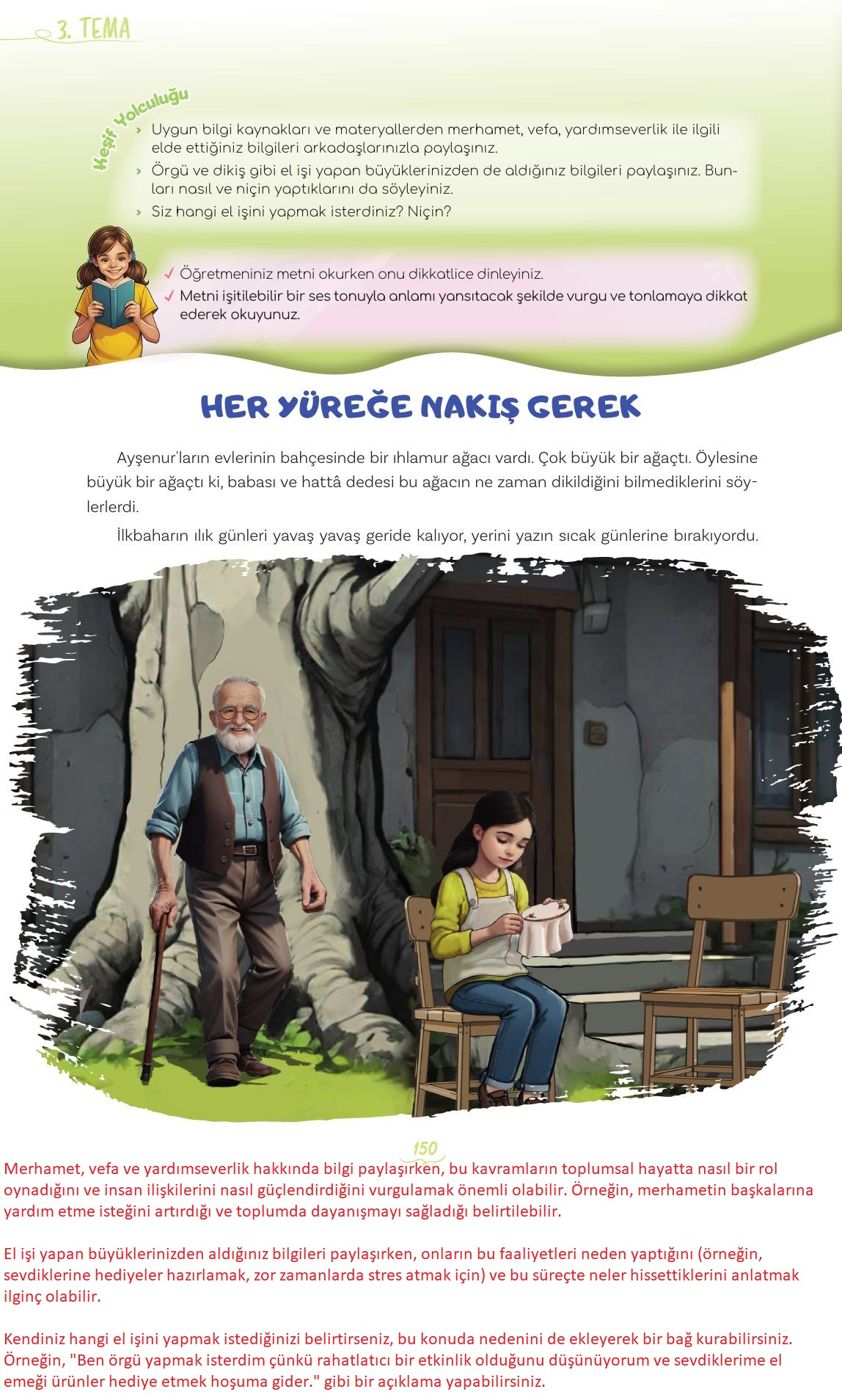5. Sınıf Meb Yayınları Türkçe Ders Kitabı Sayfa 150 Cevapları
