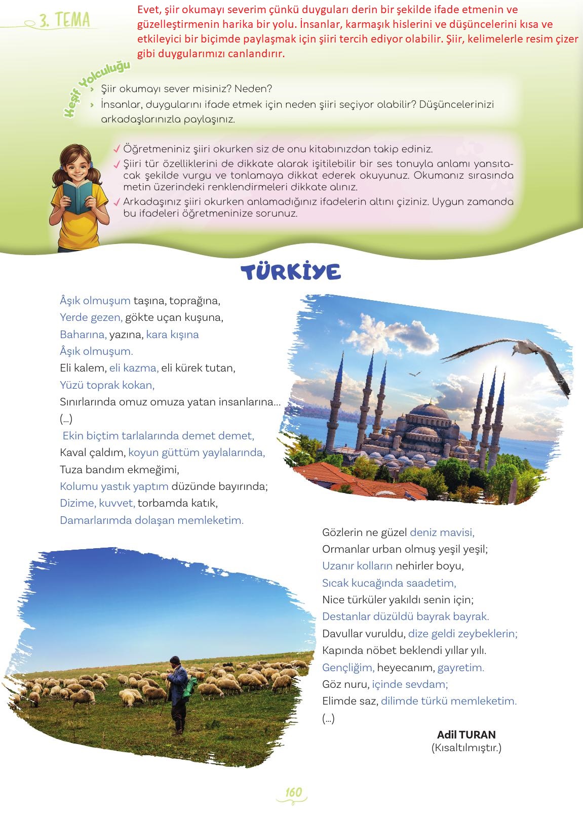 5. Sınıf Meb Yayınları Türkçe Ders Kitabı Sayfa 160 Cevapları