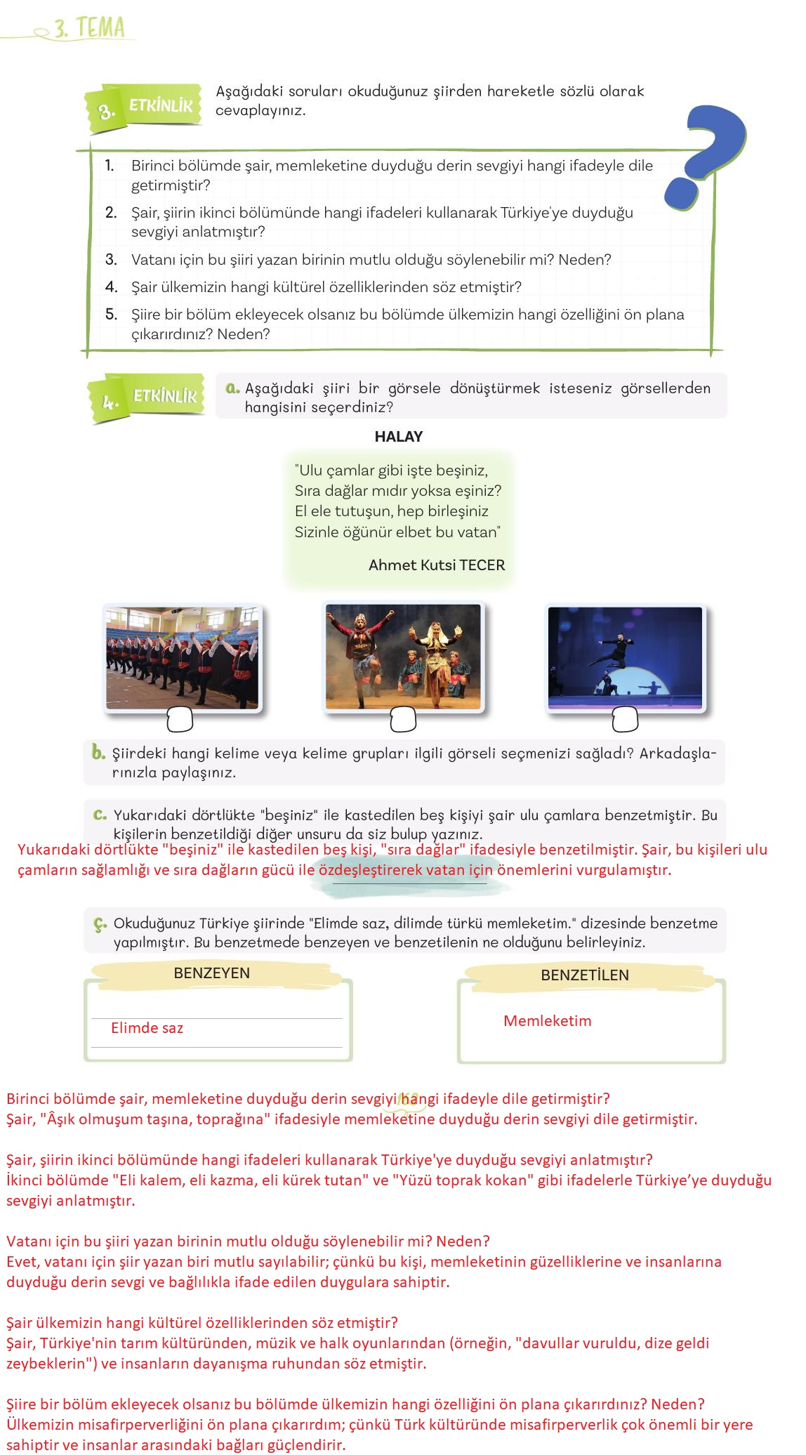 5. Sınıf Meb Yayınları Türkçe Ders Kitabı Sayfa 162 Cevapları