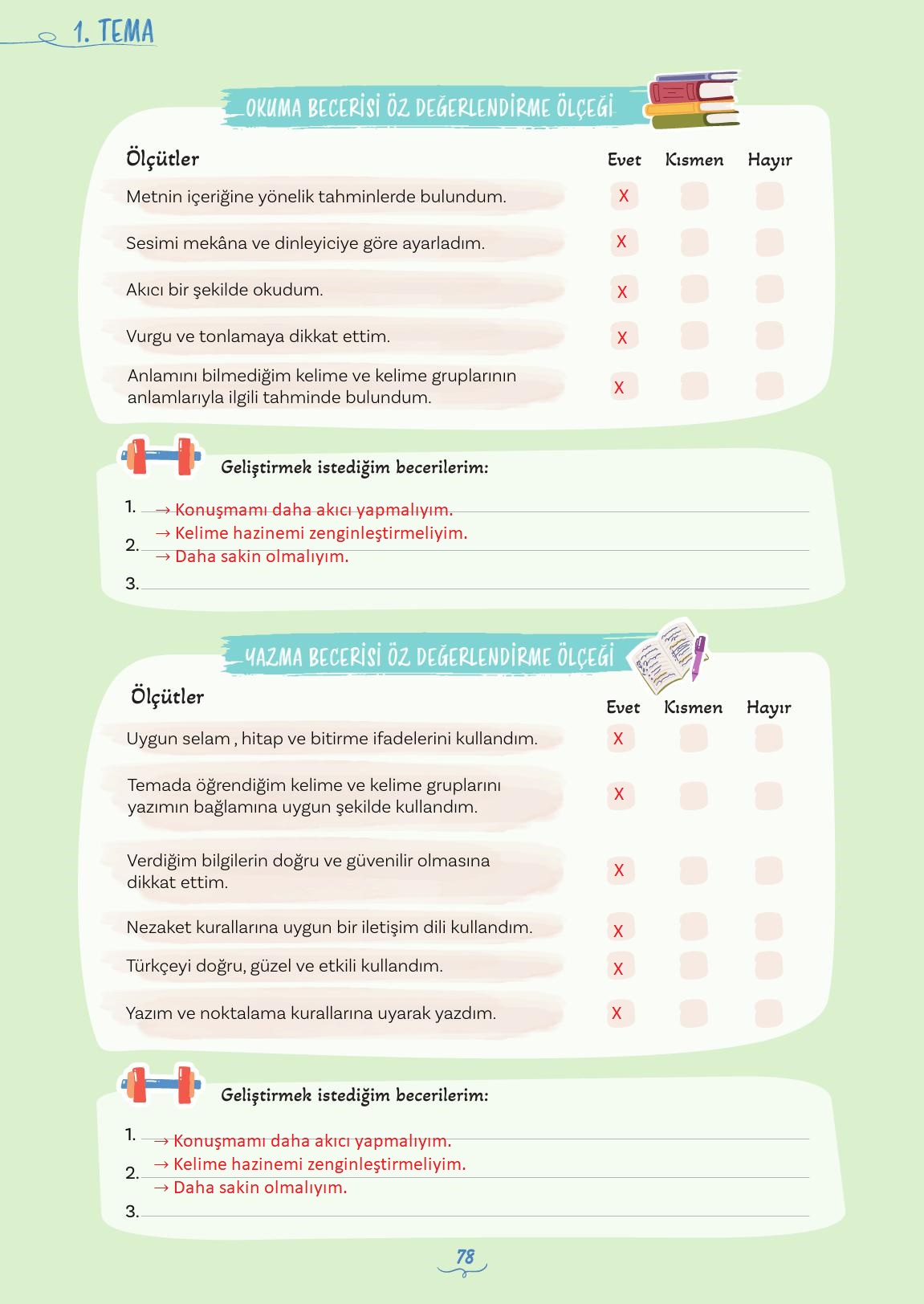 5. Sınıf Meb Yayınları Türkçe Ders Kitabı Sayfa 78 Cevapları