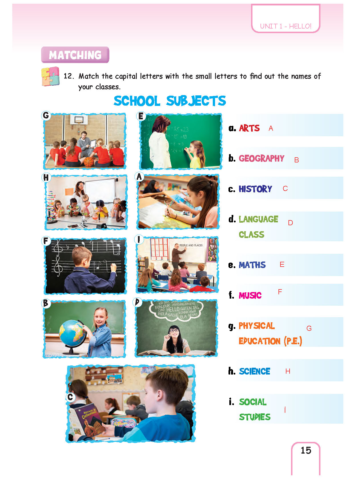 5. Sınıf Pasifik Yayınları İngilizce Ders Kitabı Sayfa 015 Cevapları