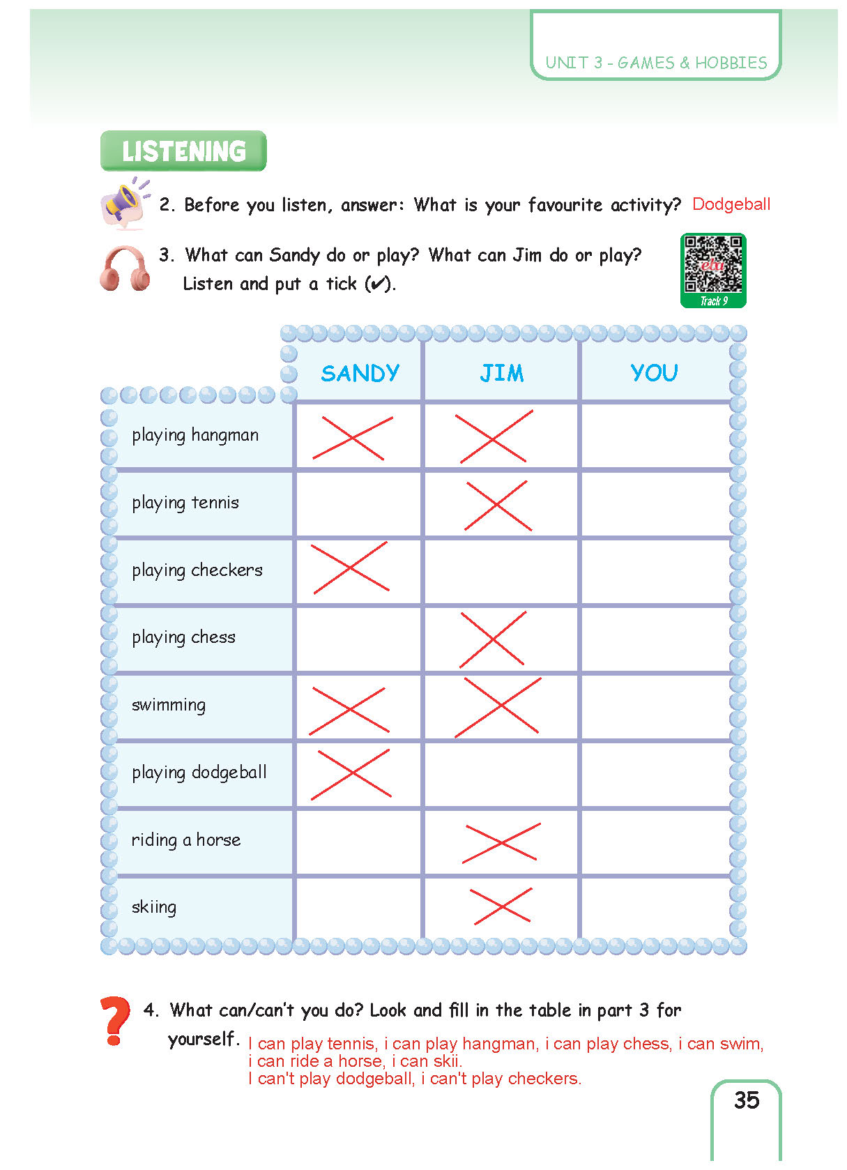 5. Sınıf Pasifik Yayınları İngilizce Ders Kitabı Sayfa 035 Cevapları