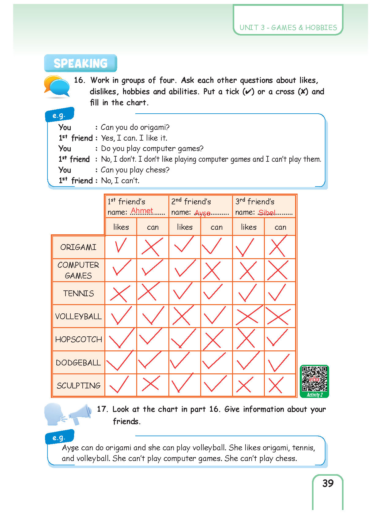 5. Sınıf Pasifik Yayınları İngilizce Ders Kitabı Sayfa 039 Cevapları