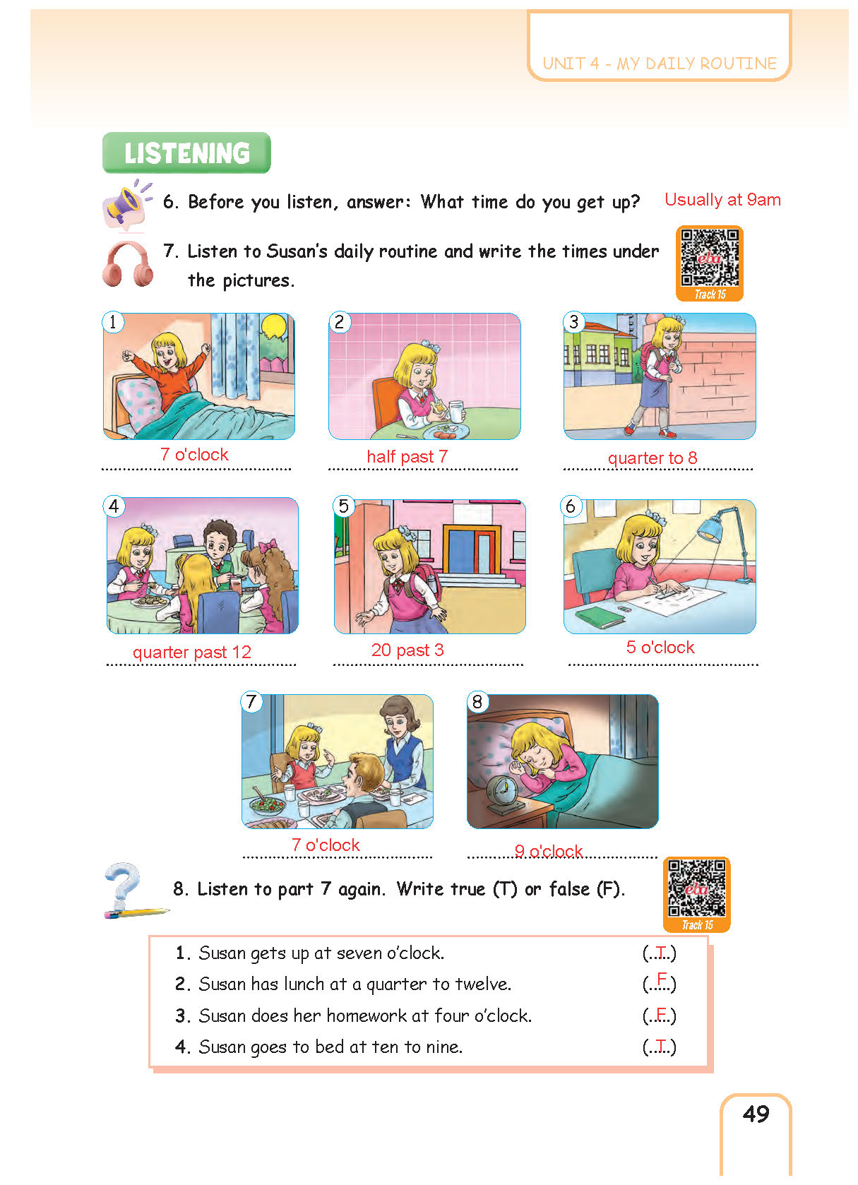 5. Sınıf Pasifik Yayınları İngilizce Ders Kitabı Sayfa 049 Cevapları