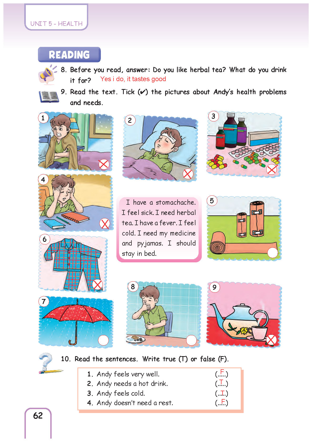 5. Sınıf Pasifik Yayınları İngilizce Ders Kitabı Sayfa 062 Cevapları