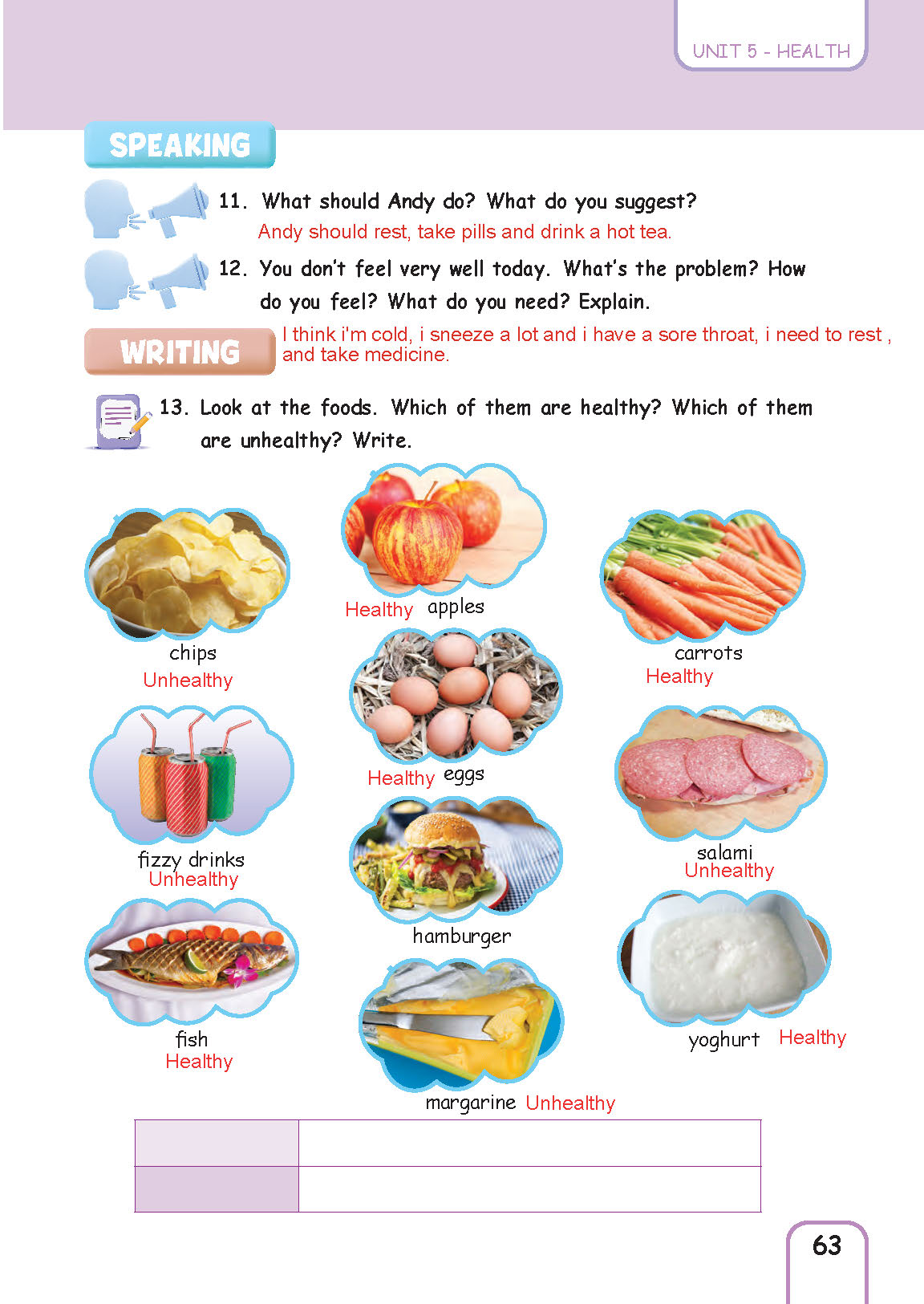 5. Sınıf Pasifik Yayınları İngilizce Ders Kitabı Sayfa 063 Cevapları