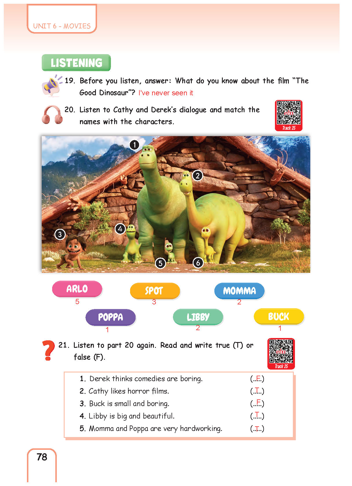 5. Sınıf Pasifik Yayınları İngilizce Ders Kitabı Sayfa 078 Cevapları