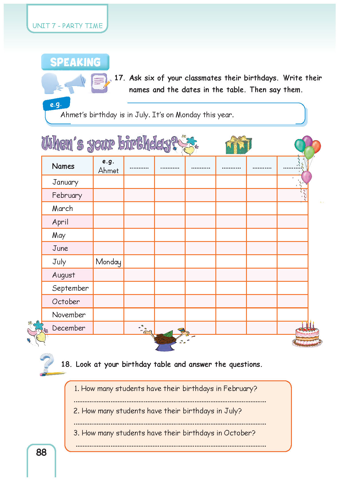 5. Sınıf Pasifik Yayınları İngilizce Ders Kitabı Sayfa 088 Cevapları