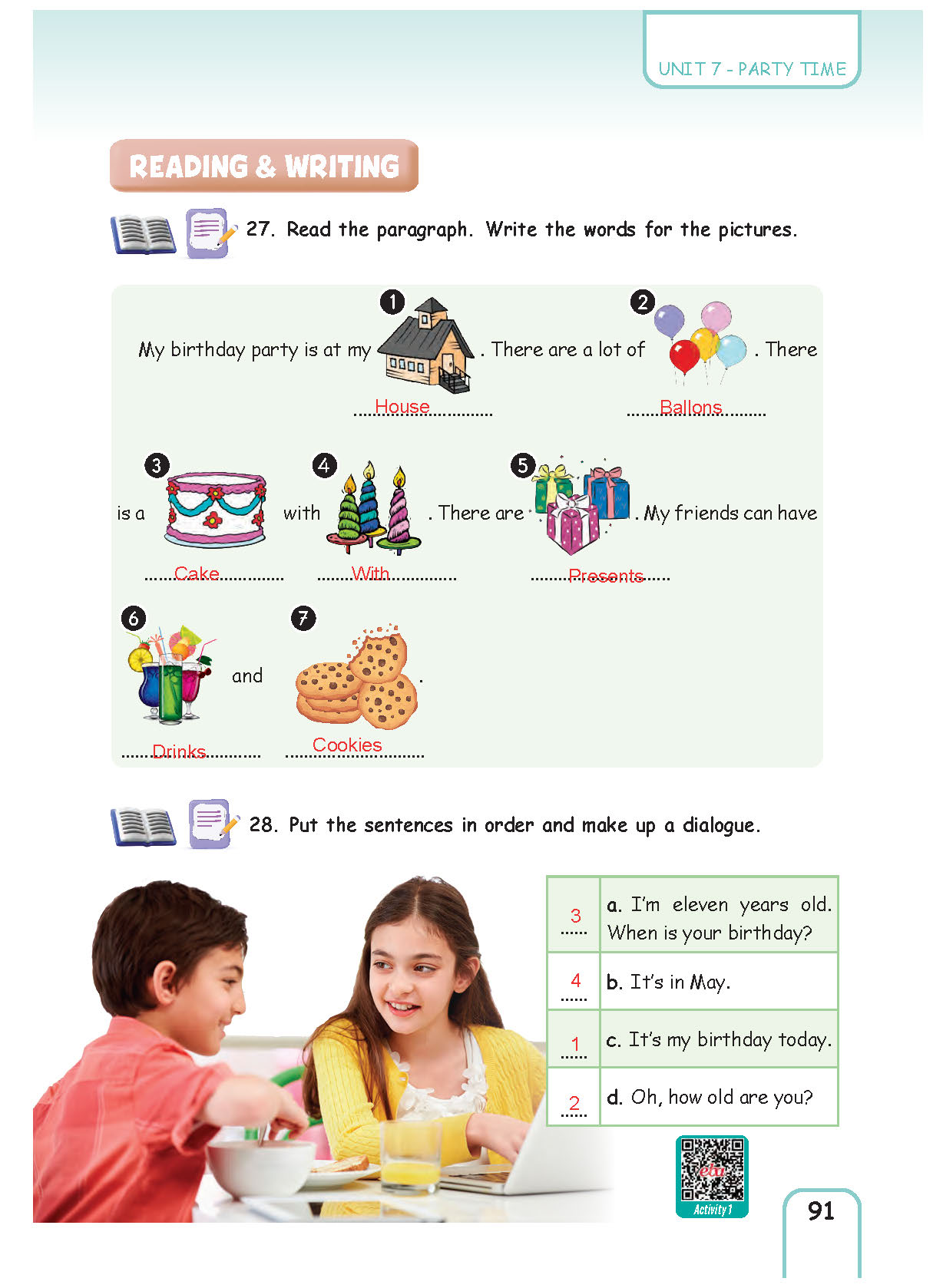 5. Sınıf Pasifik Yayınları İngilizce Ders Kitabı Sayfa 091 Cevapları