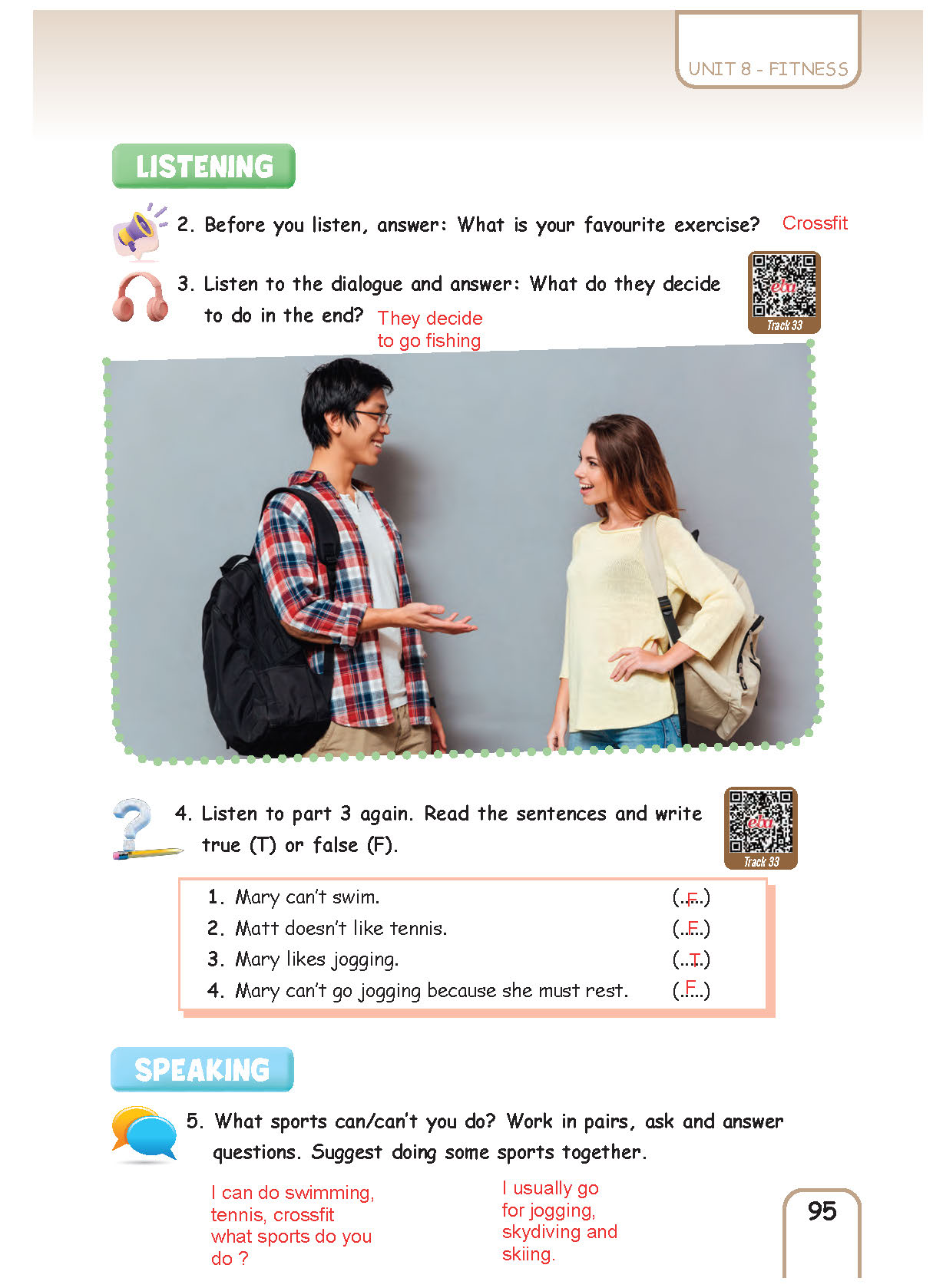 5. Sınıf Pasifik Yayınları İngilizce Ders Kitabı Sayfa 095 Cevapları