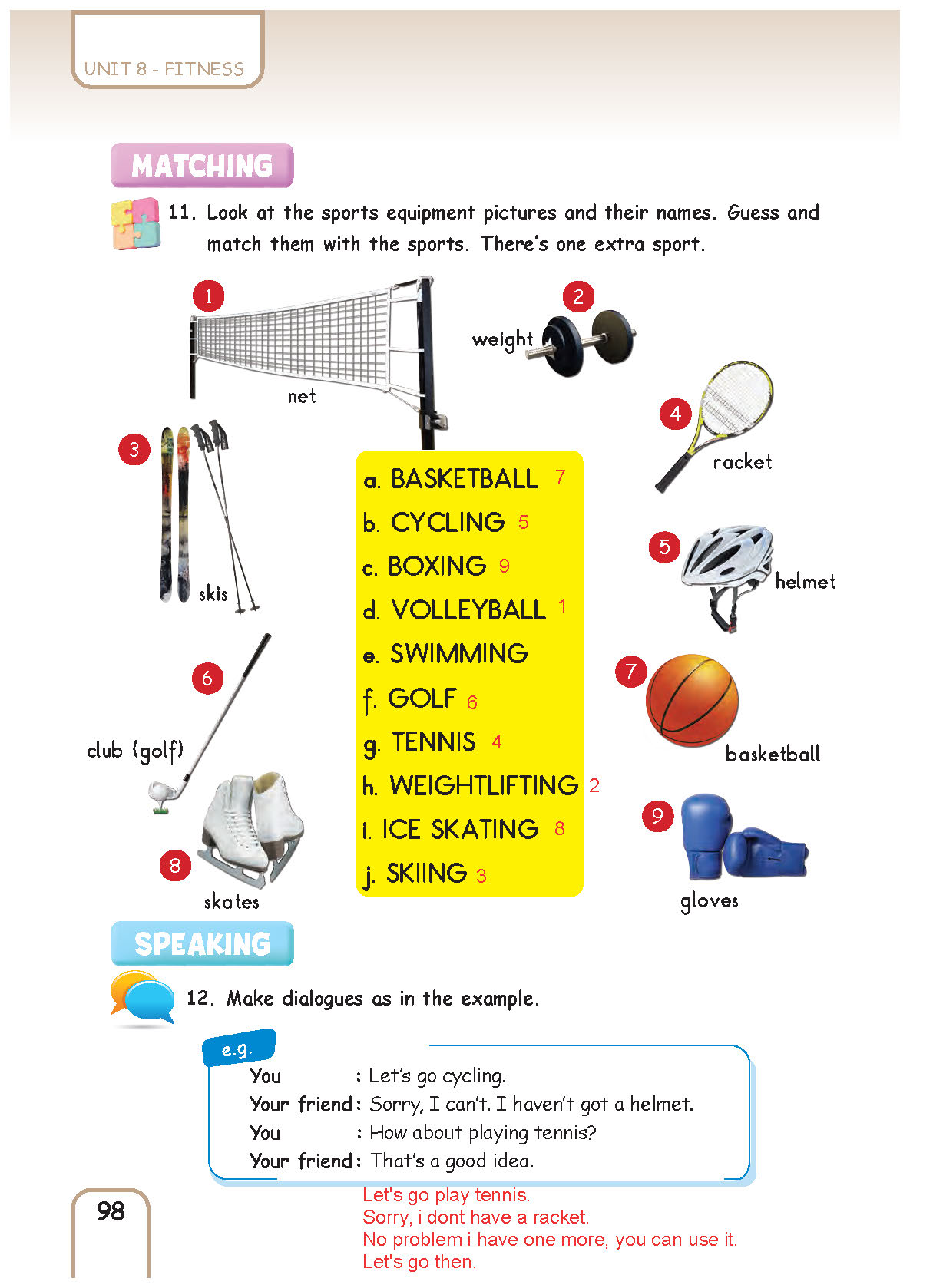 5. Sınıf Pasifik Yayınları İngilizce Ders Kitabı Sayfa 098 Cevapları