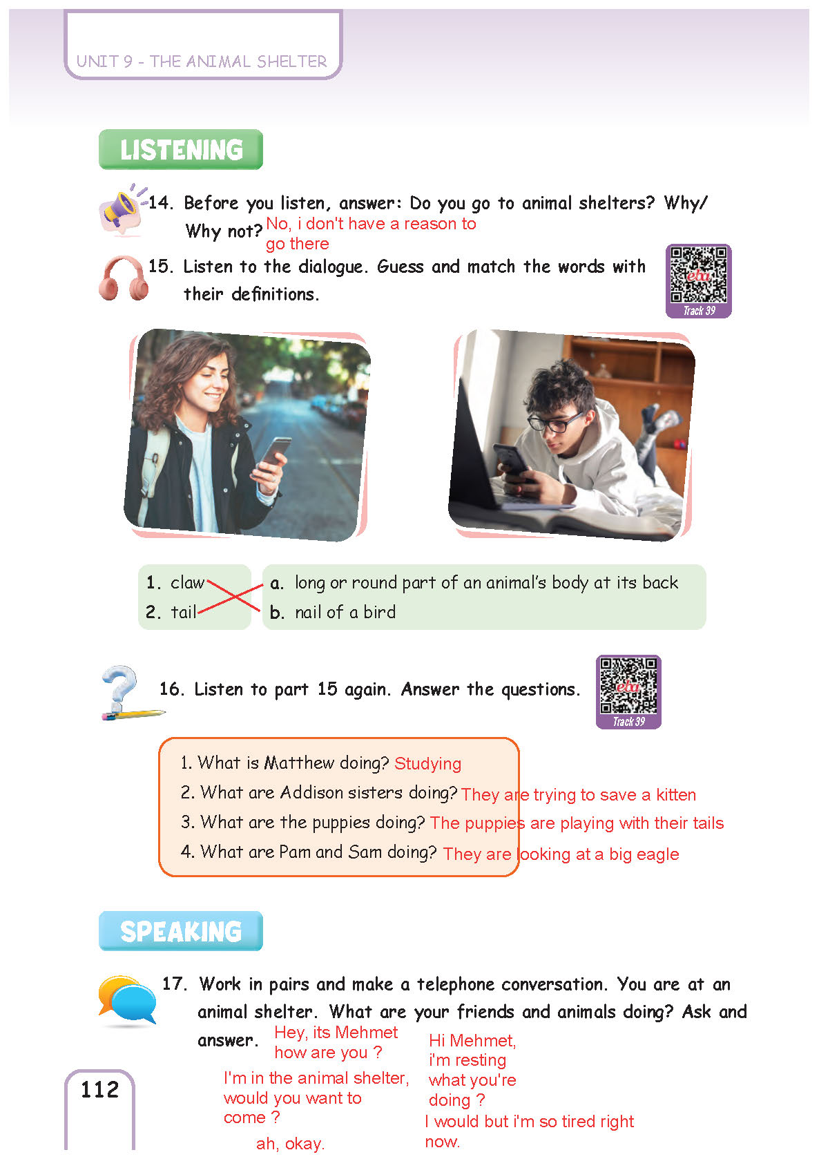 5. Sınıf Pasifik Yayınları İngilizce Ders Kitabı Sayfa 112 Cevapları