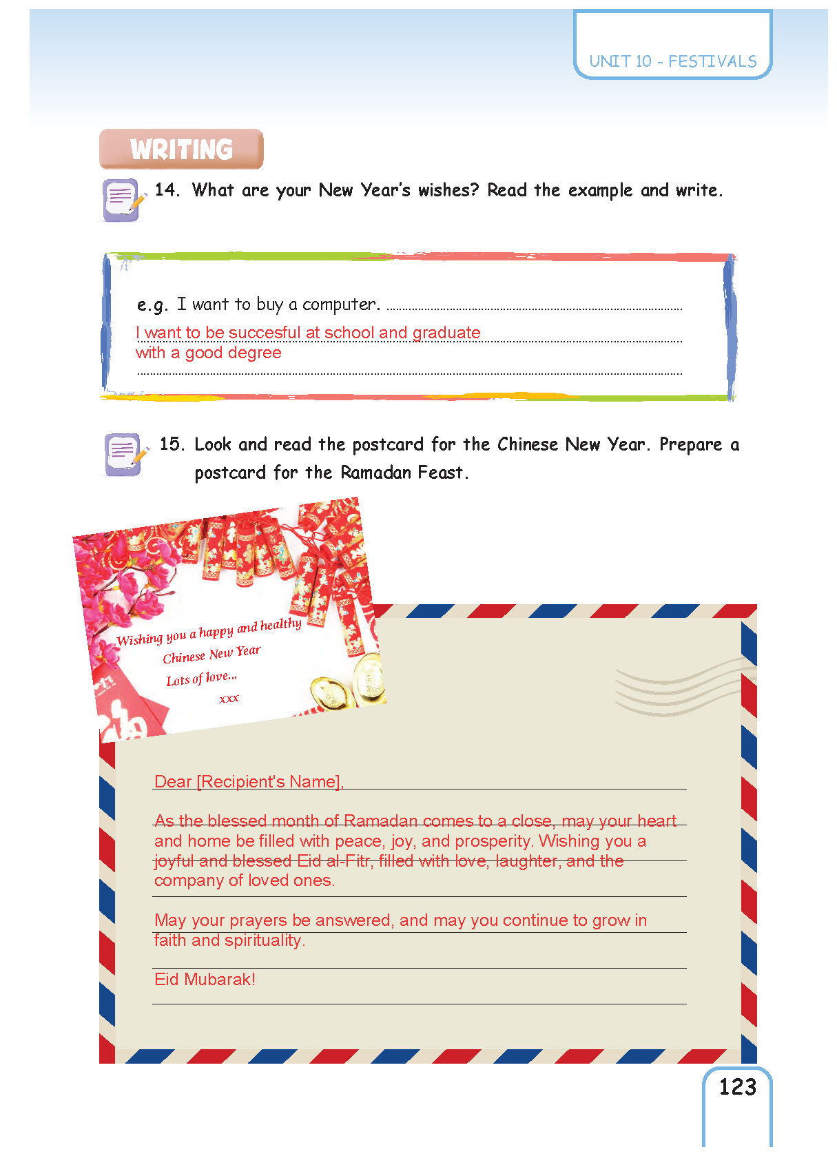 5. Sınıf Pasifik Yayınları İngilizce Ders Kitabı Sayfa 123 Cevapları