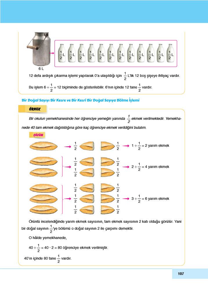6. Sınıf Doğa Yayınları Matematik Ders Kitabı Sayfa 107 Cevapları 6. Sınıf Doğa Yayınları Matematik Ders Kitabı Sayfa 107 Cevapları