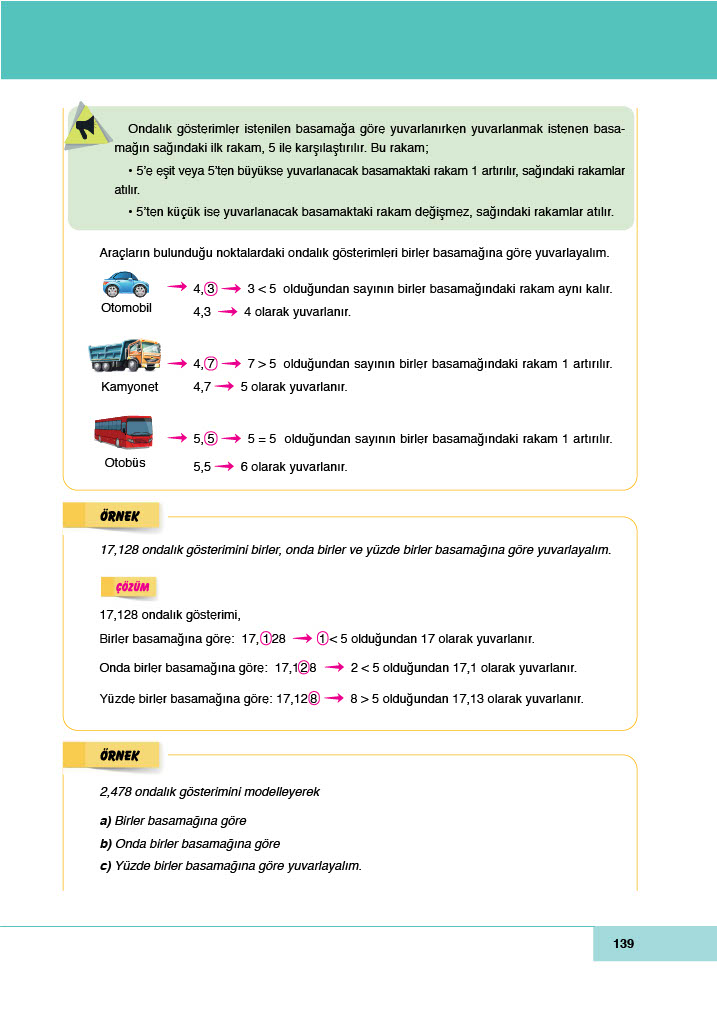 6. Sınıf Doğa Yayınları Matematik Ders Kitabı Sayfa 139 Cevapları 6. Sınıf Doğa Yayınları Matematik Ders Kitabı Sayfa 139 Cevapları