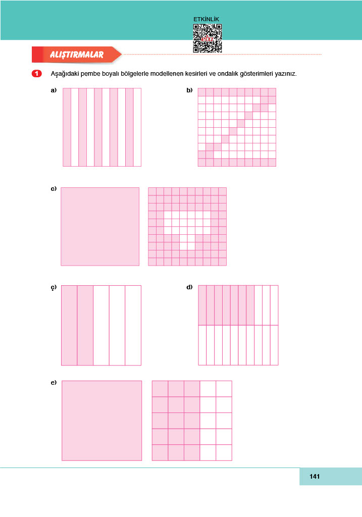 6. Sınıf Doğa Yayınları Matematik Ders Kitabı Sayfa 141 Cevapları 6. Sınıf Doğa Yayınları Matematik Ders Kitabı Sayfa 141 Cevapları