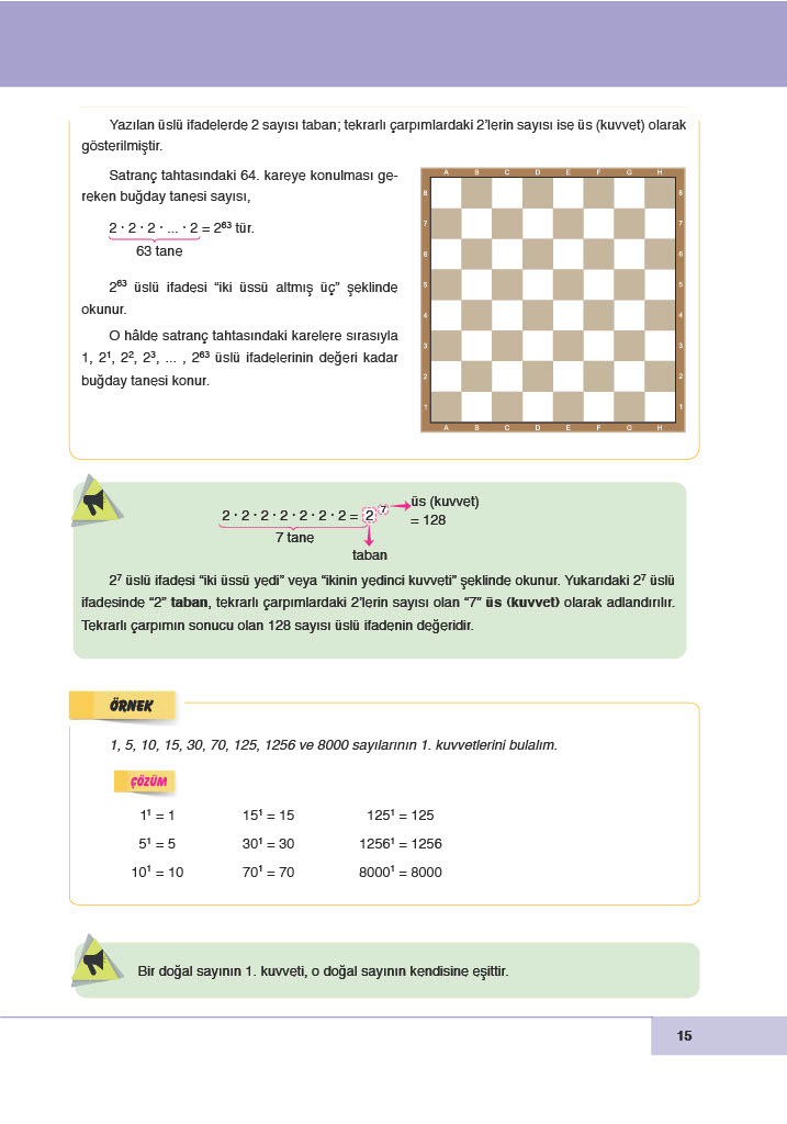 6. Sınıf Doğa Yayınları Matematik Ders Kitabı Sayfa 15 Cevapları 6. Sınıf Doğa Yayınları Matematik Ders Kitabı Sayfa 15 Cevapları