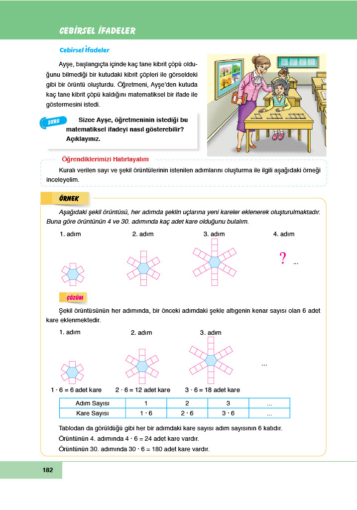 6. Sınıf Doğa Yayınları Matematik Ders Kitabı Sayfa 182 Cevapları 6. Sınıf Doğa Yayınları Matematik Ders Kitabı Sayfa 182 Cevapları