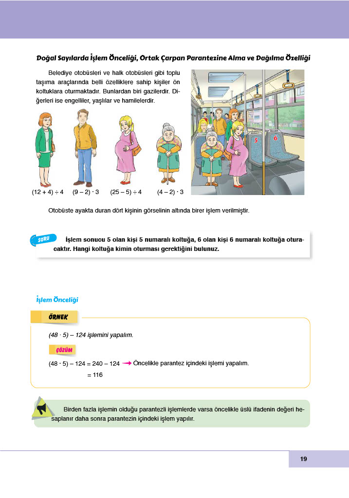 6. Sınıf Doğa Yayınları Matematik Ders Kitabı Sayfa 19 Cevapları 6. Sınıf Doğa Yayınları Matematik Ders Kitabı Sayfa 19 Cevapları