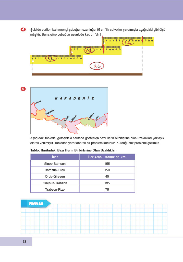 6. Sınıf Doğa Yayınları Matematik Ders Kitabı Sayfa 32 Cevapları 6. Sınıf Doğa Yayınları Matematik Ders Kitabı Sayfa 32 Cevapları