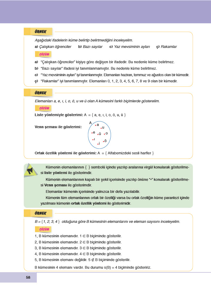 6. Sınıf Doğa Yayınları Matematik Ders Kitabı Sayfa 58 Cevapları 6. Sınıf Doğa Yayınları Matematik Ders Kitabı Sayfa 58 Cevapları