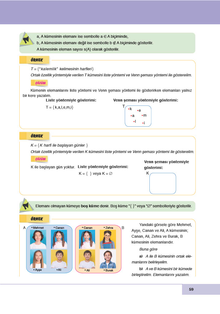 6. Sınıf Doğa Yayınları Matematik Ders Kitabı Sayfa 59 Cevapları 6. Sınıf Doğa Yayınları Matematik Ders Kitabı Sayfa 59 Cevapları