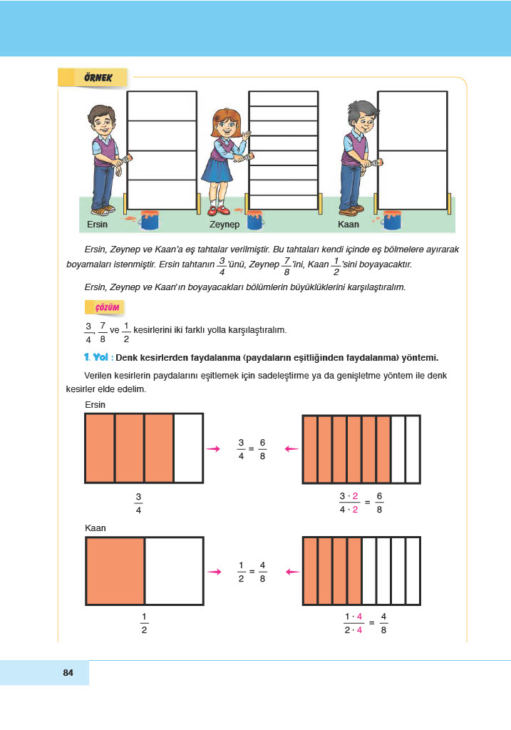 6. Sınıf Doğa Yayınları Matematik Ders Kitabı Sayfa 84 Cevapları 6. Sınıf Doğa Yayınları Matematik Ders Kitabı Sayfa 84 Cevapları
