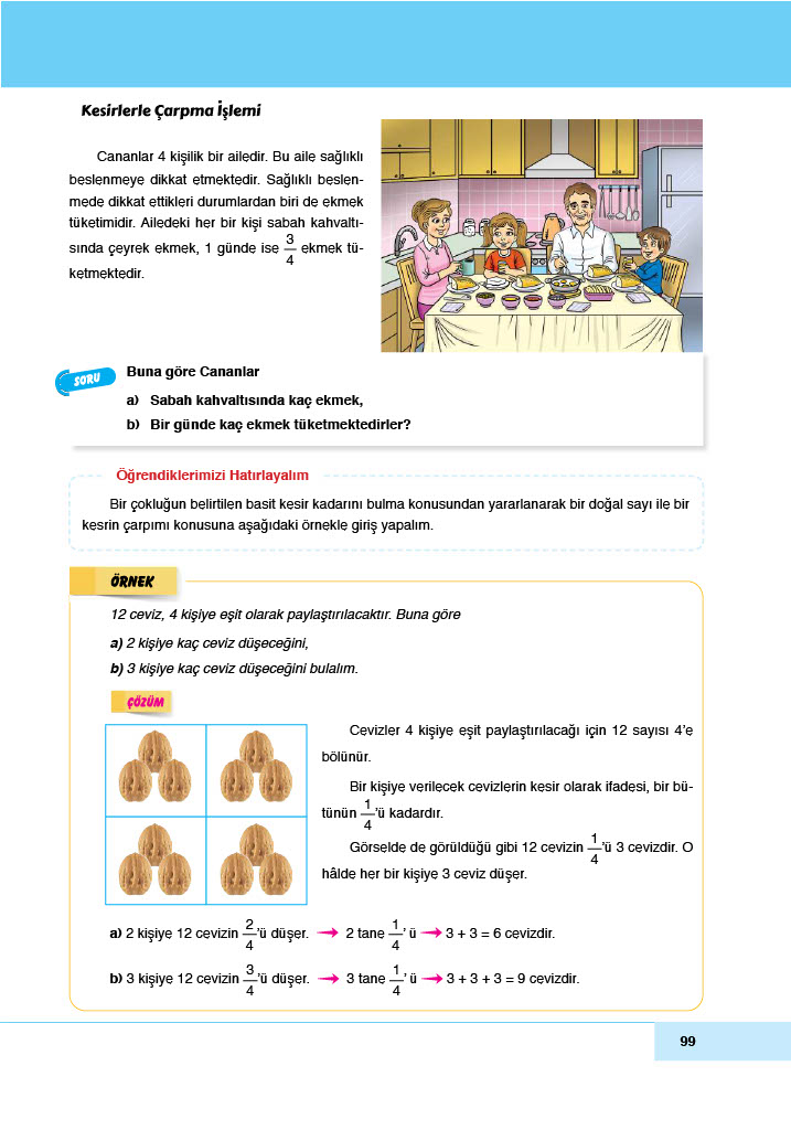 6. Sınıf Doğa Yayınları Matematik Ders Kitabı Sayfa 99 Cevapları 6. Sınıf Doğa Yayınları Matematik Ders Kitabı Sayfa 99 Cevapları