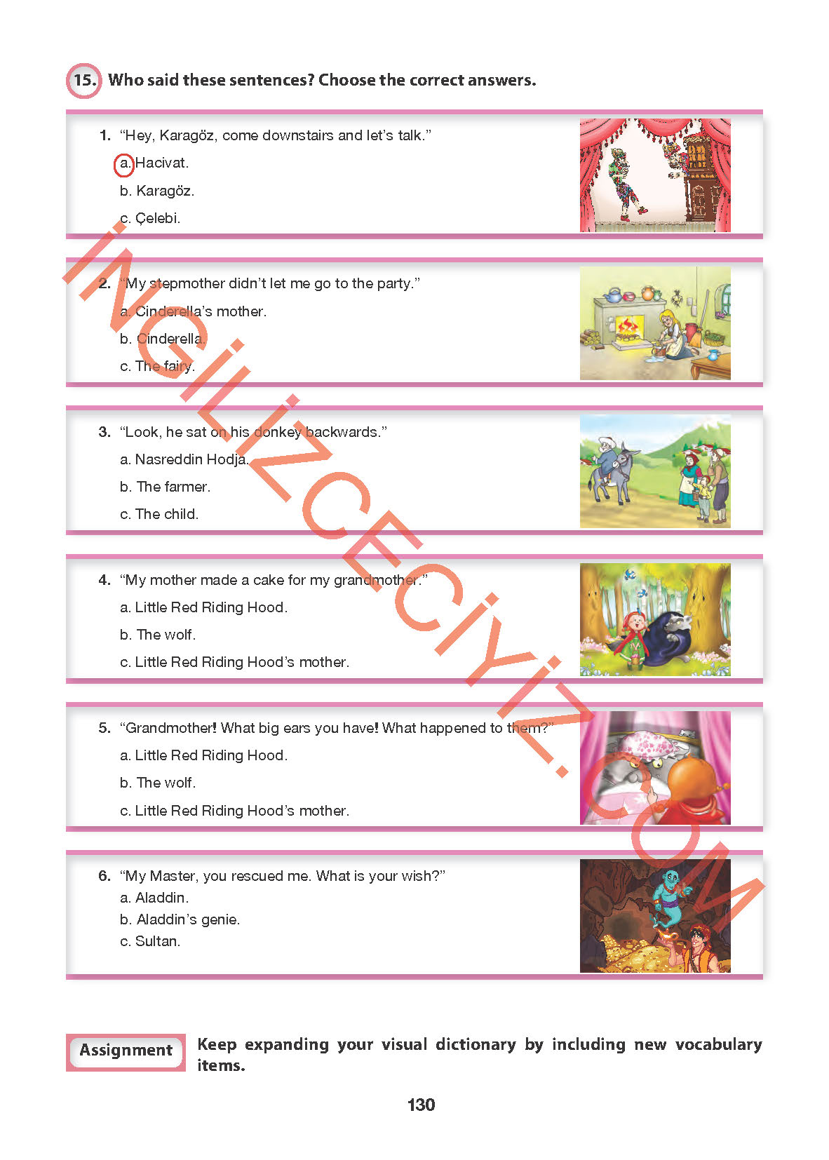 6. Sınıf Hecce Yayıncılık İngilizce Ders Kitabı Sayfa 130 Cevapları 6. Sınıf Hecce Yayıncılık İngilizce Ders Kitabı Sayfa 130 Cevapları