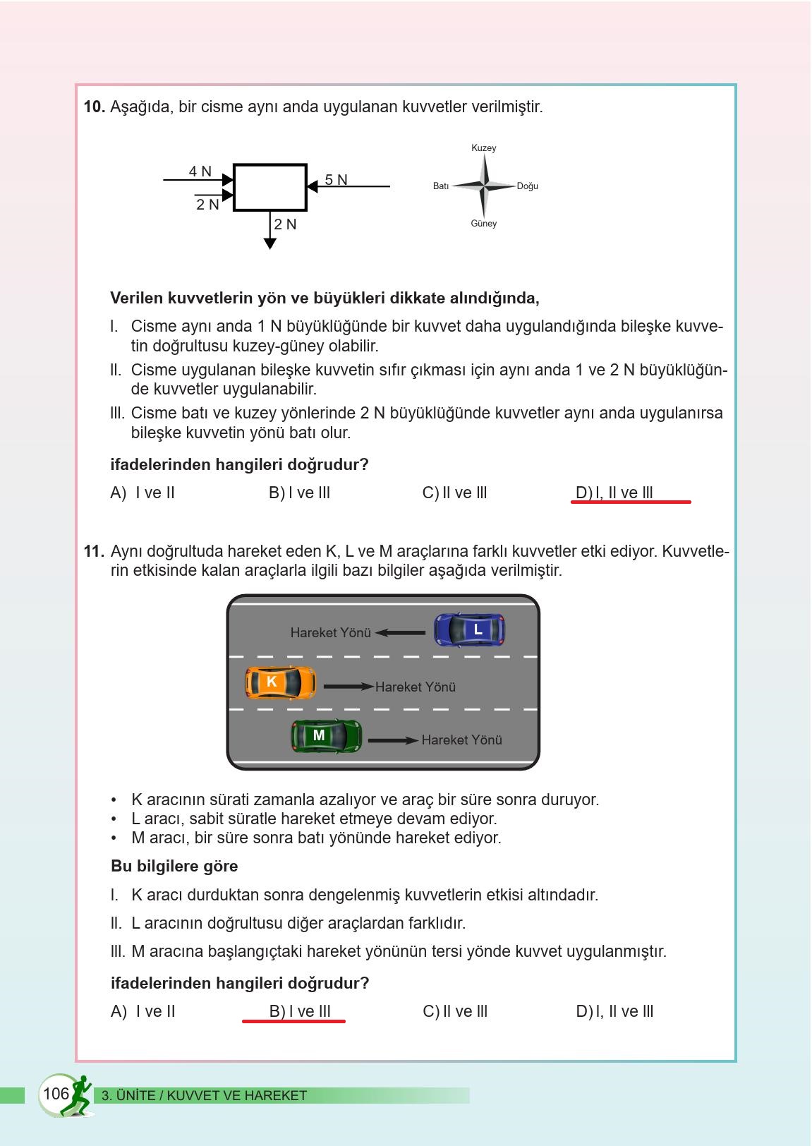 6. Sınıf Meb Yayınları Fen Bilimleri Ders Kitabı Sayfa 106 Cevapları