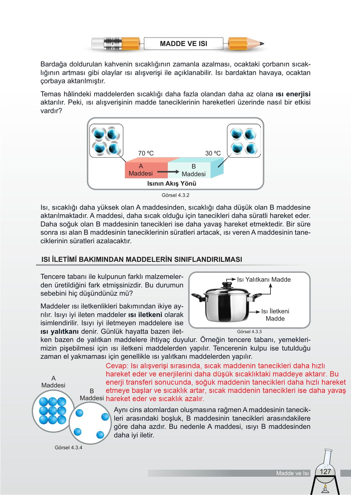 6. Sınıf Meb Yayınları Fen Bilimleri Ders Kitabı Sayfa 127 Cevapları