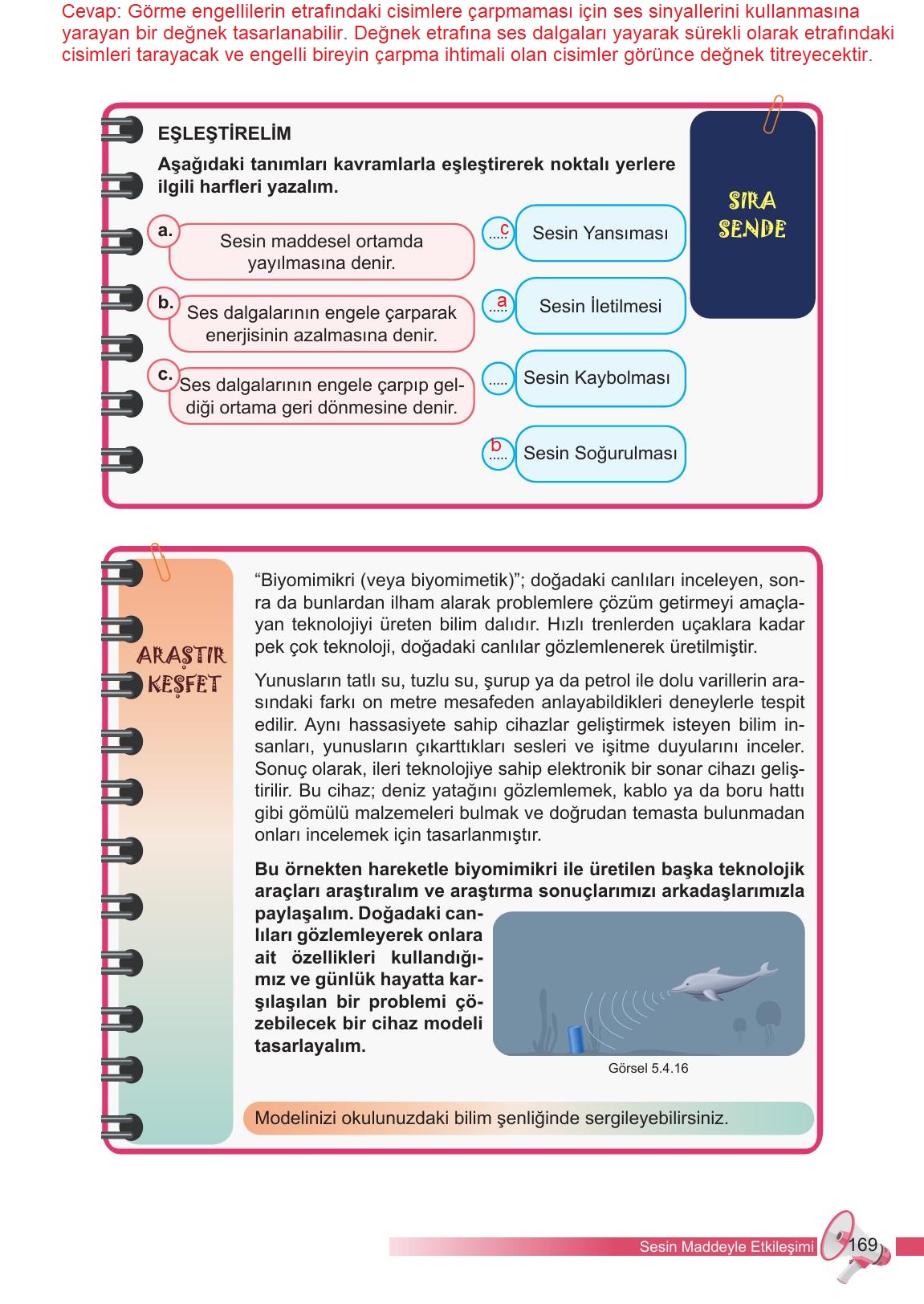 6. Sınıf Meb Yayınları Fen Bilimleri Ders Kitabı Sayfa 169 Cevapları 6. Sınıf Meb Yayınları Fen Bilimleri Ders Kitabı Sayfa 169 Cevapları